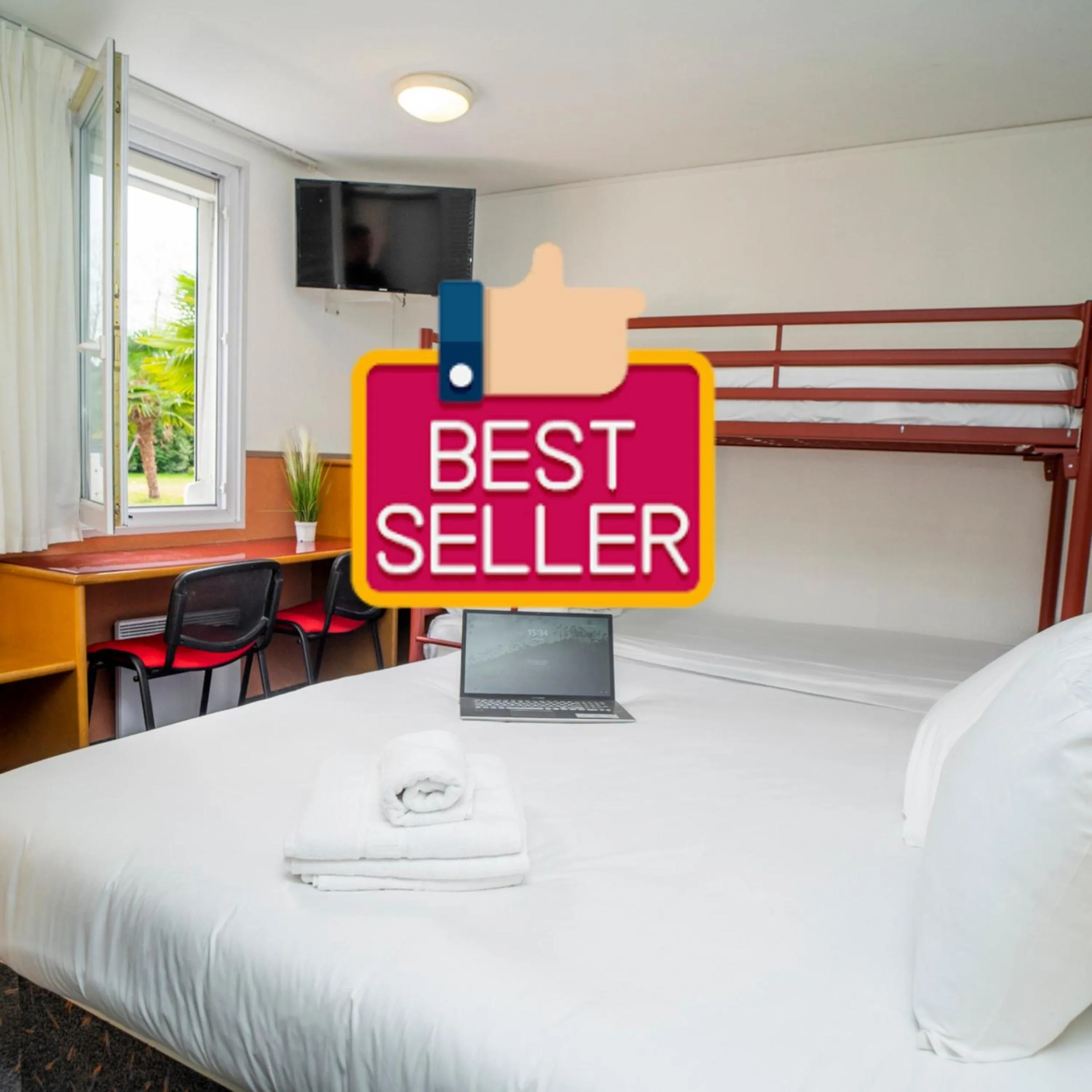 Bed in Quick Palace Pau Zénith