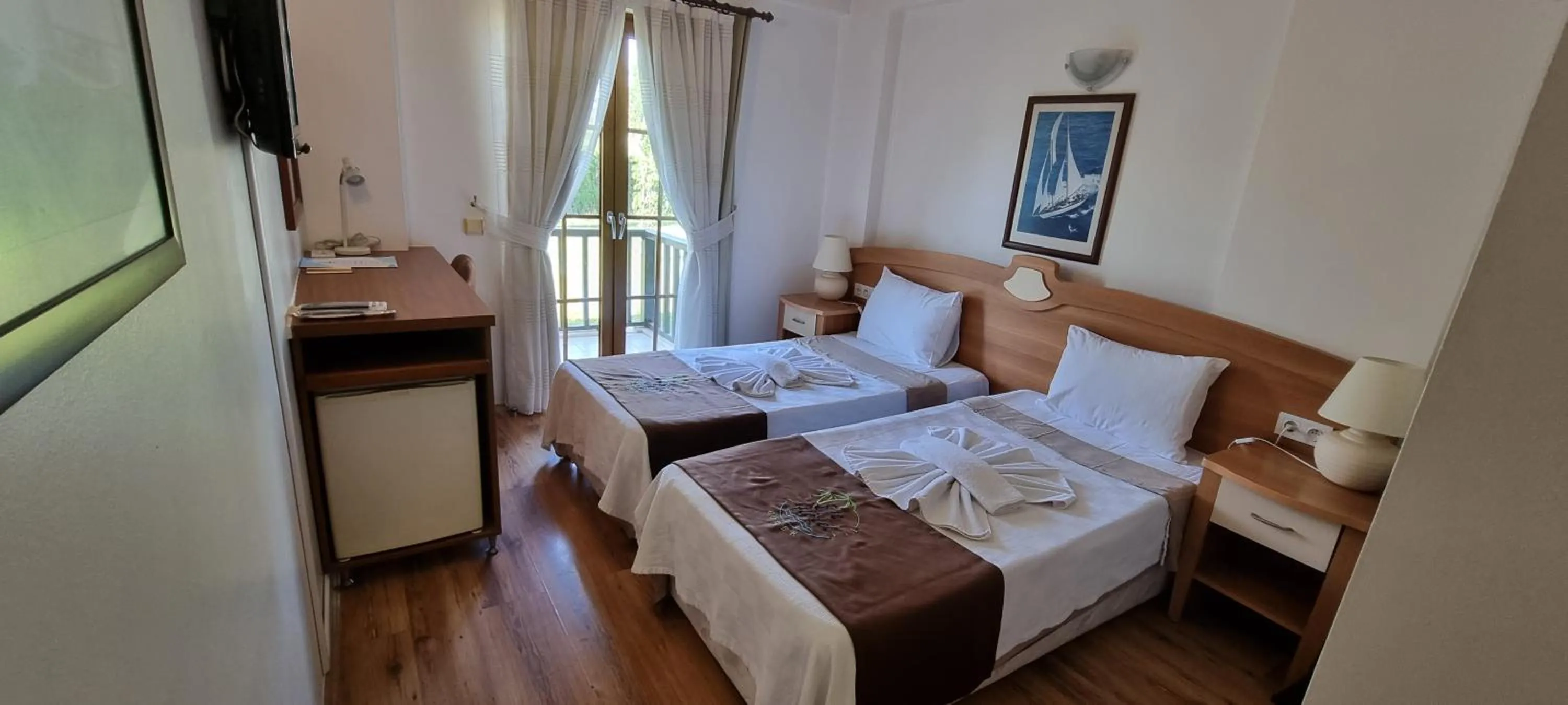 Bed in Efe Hotel Gocek