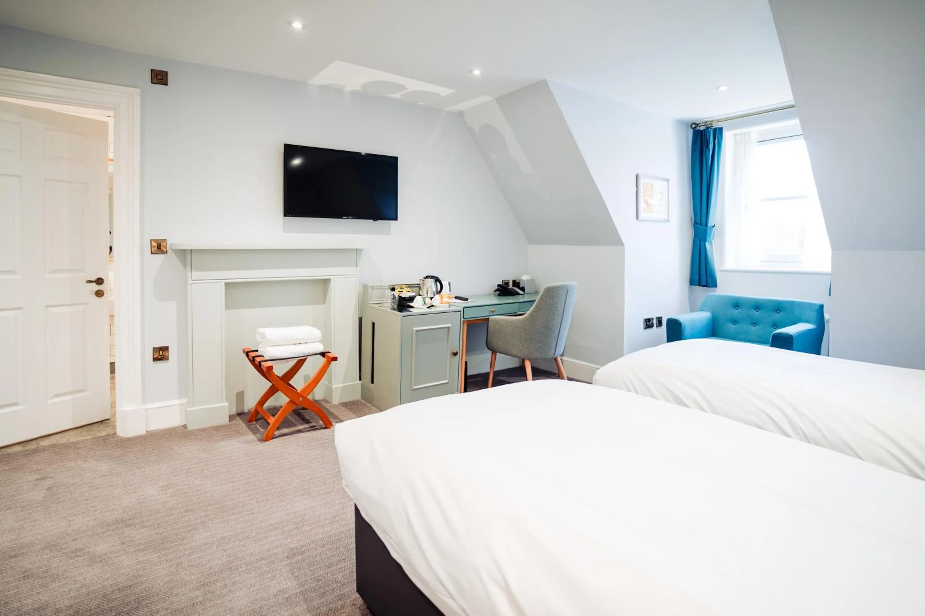 Bedroom, Bed in Lilleshall House & Gardens and Lilleshall National Sports Centre