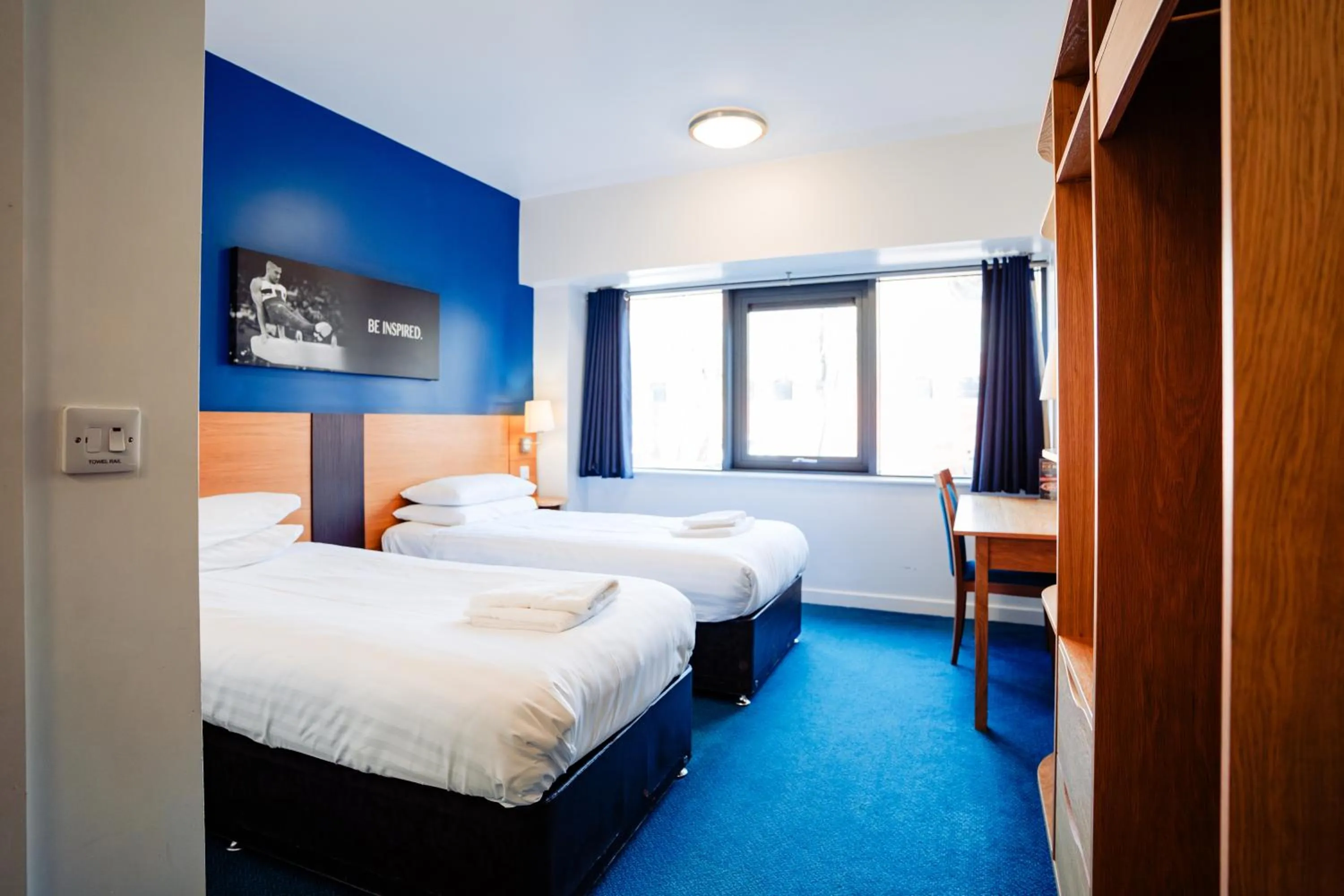 Bedroom, Bed in Lilleshall House & Gardens and Lilleshall National Sports Centre