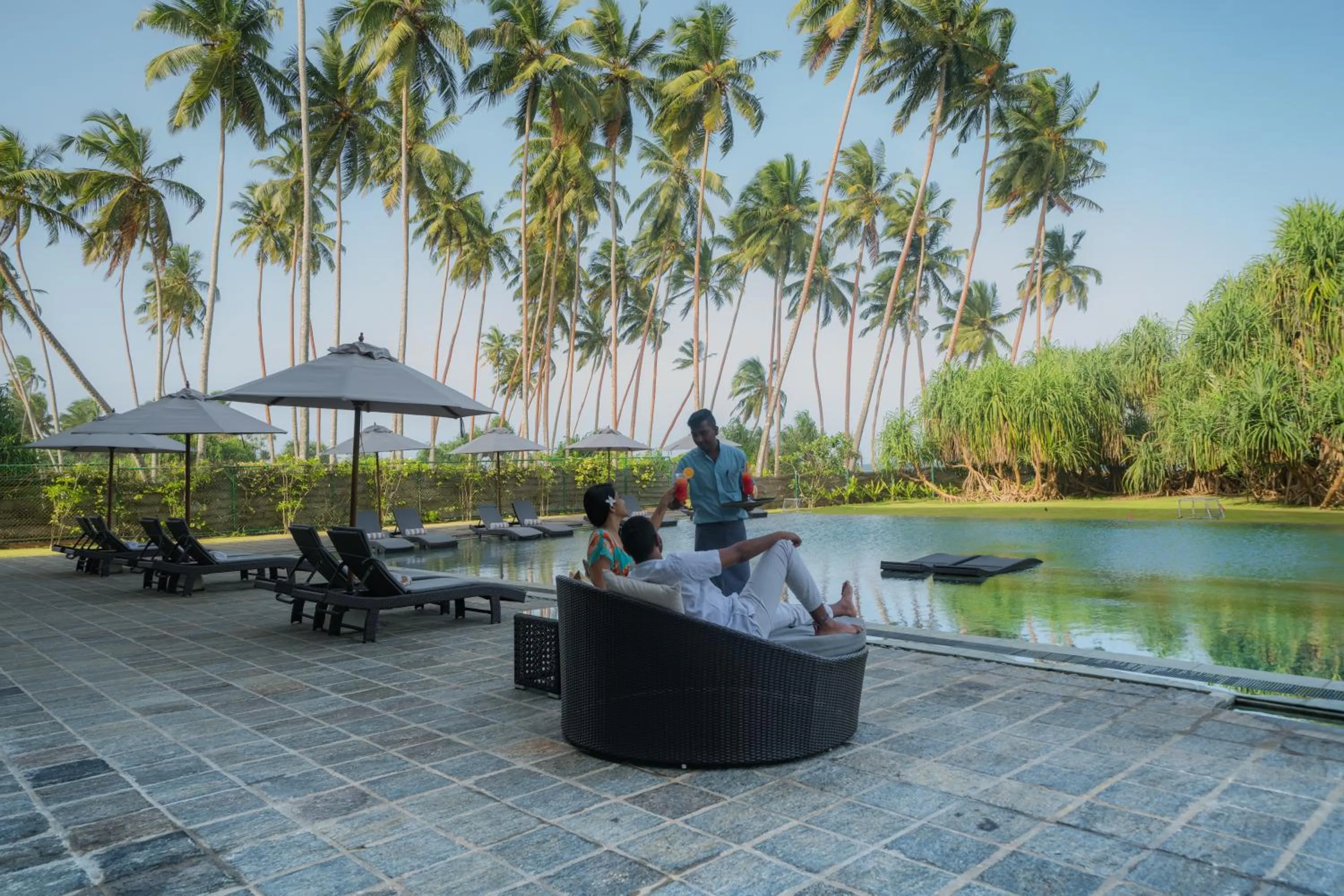 Swimming pool in The Habitat Kosgoda by Asia Leisure