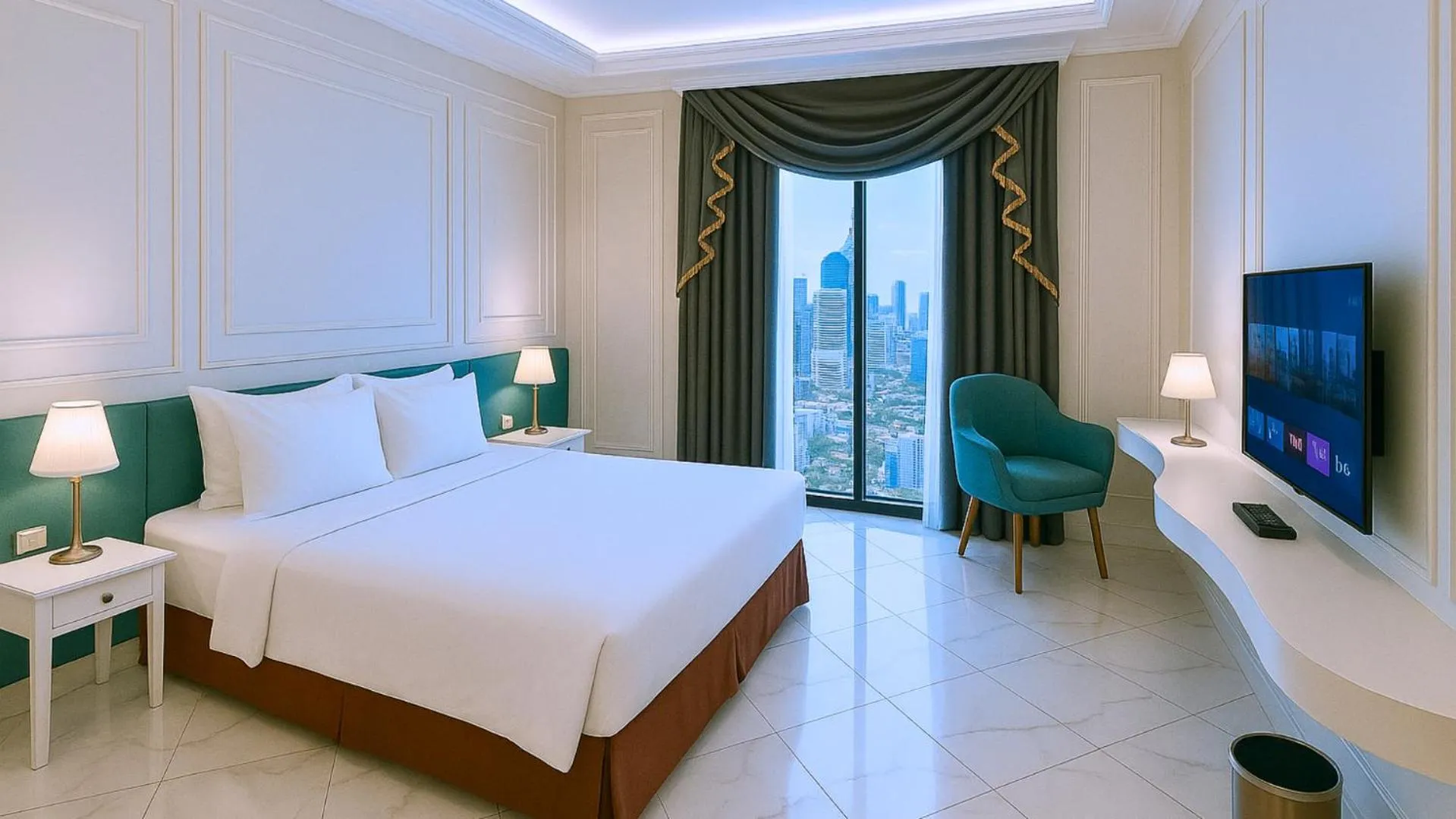 Bedroom, Bed in The Grantage Hotel & Sky Lounge