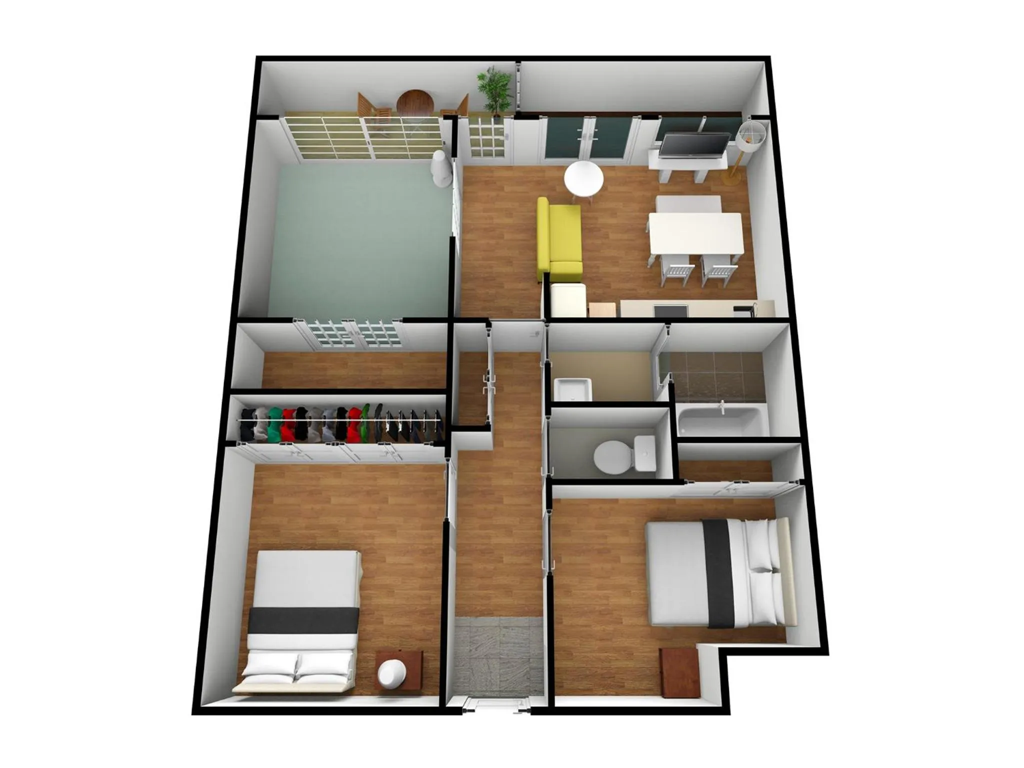 Floor plan in Universal Bay Condominium