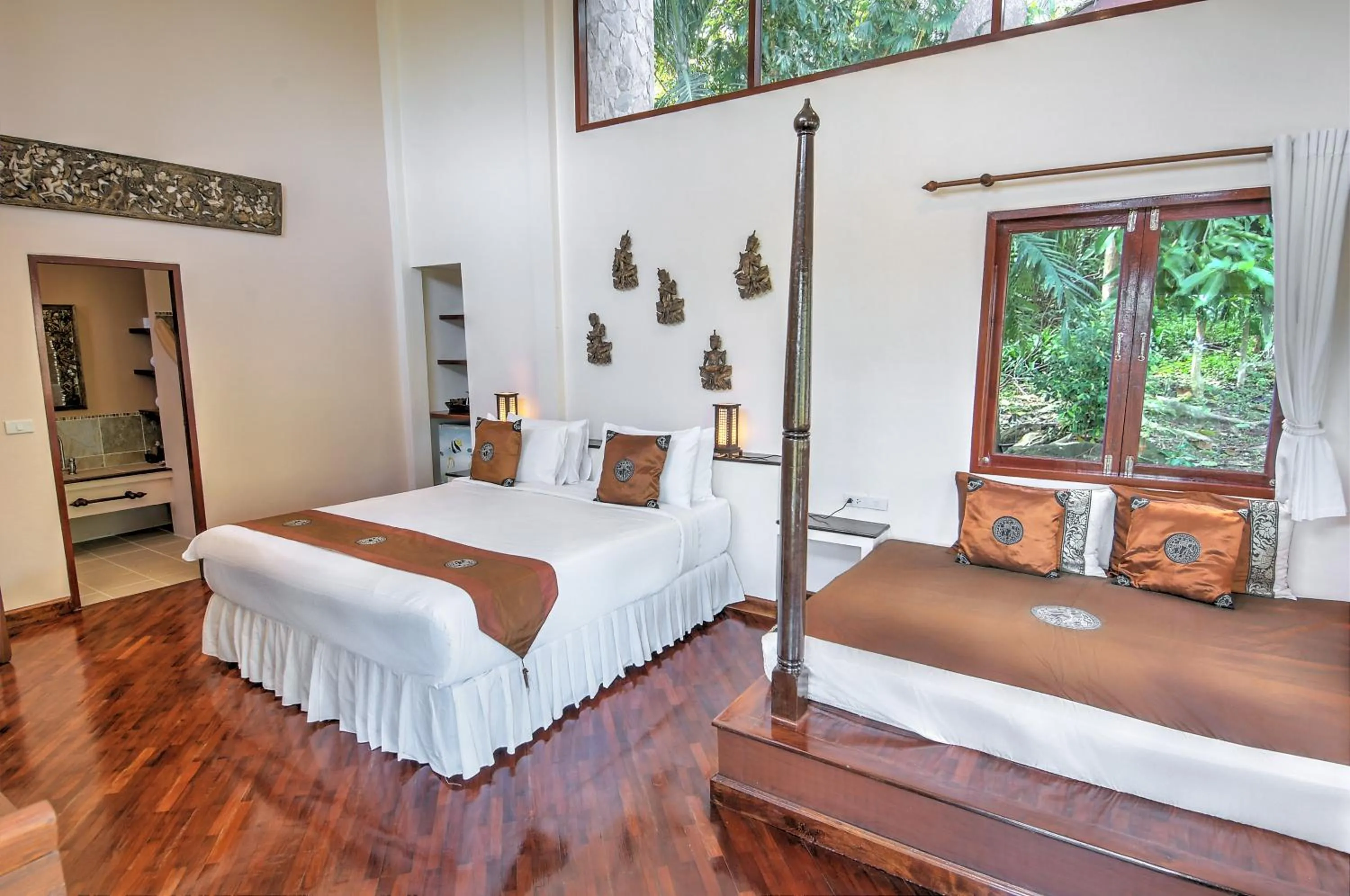 Bed in Khanom Hill Resort