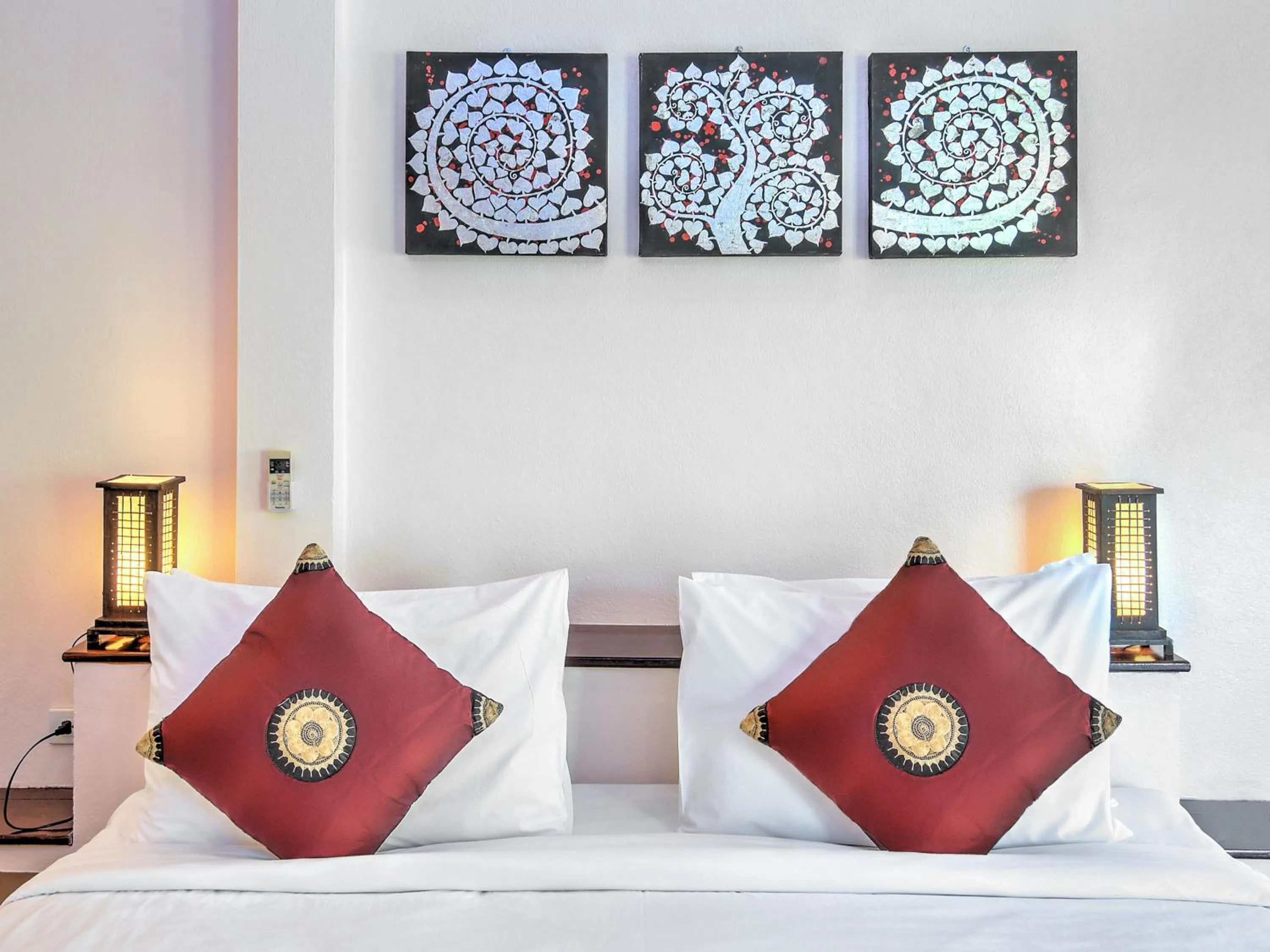 Decorative detail, Bed in Khanom Hill Resort