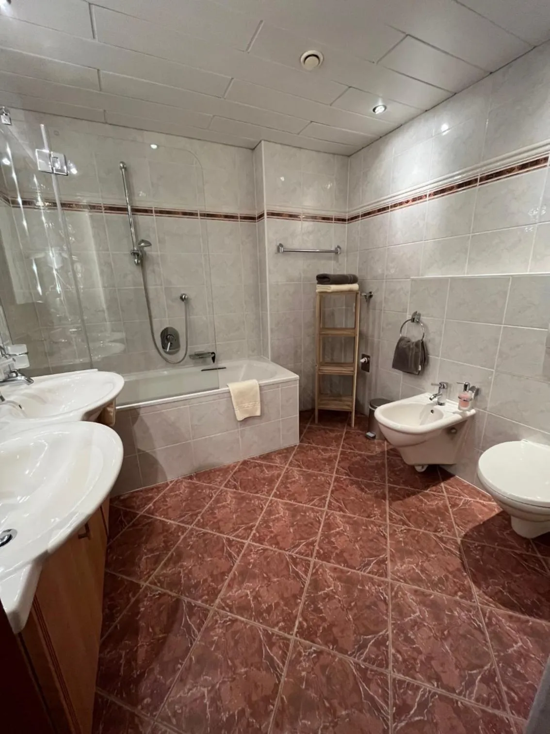 Bathroom in Aparthaus Camping Stubai