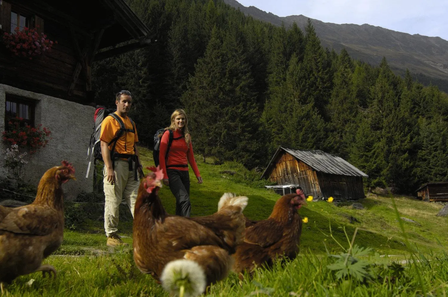 People in Aparthaus Camping Stubai