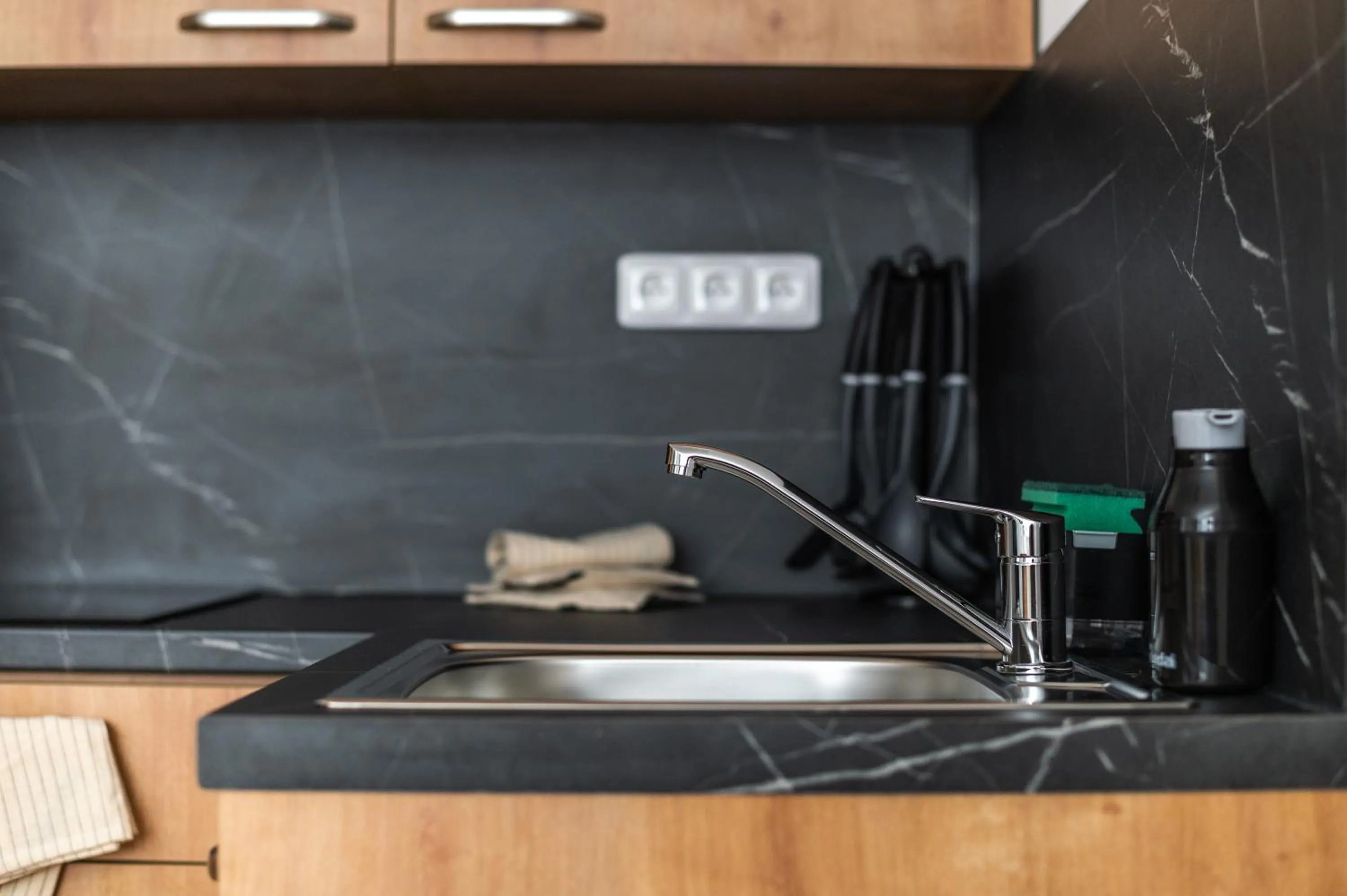 Kitchen or kitchenette in Café Kaftan - pension