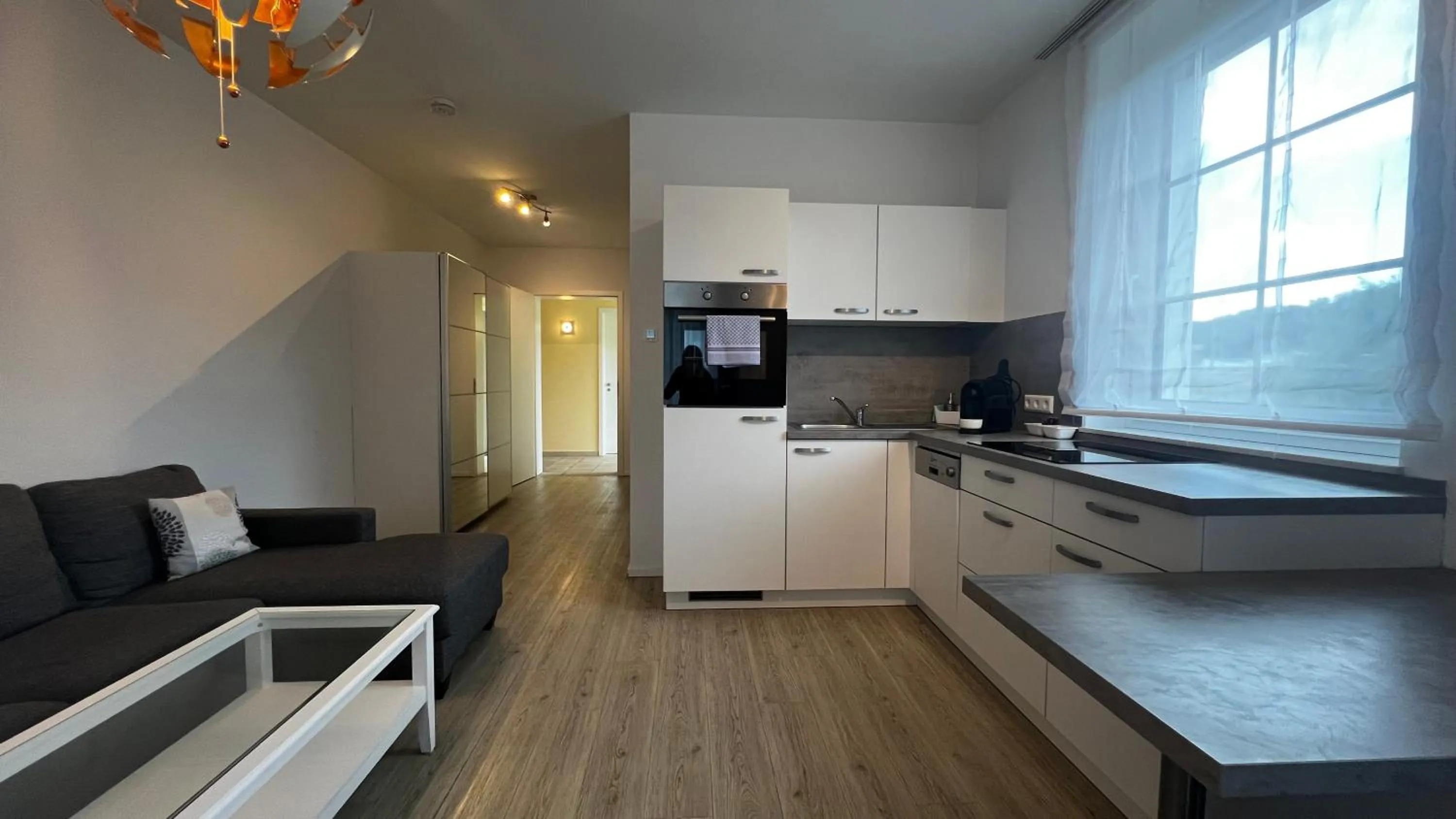 Kitchen or kitchenette in Blue Riverside Apartments