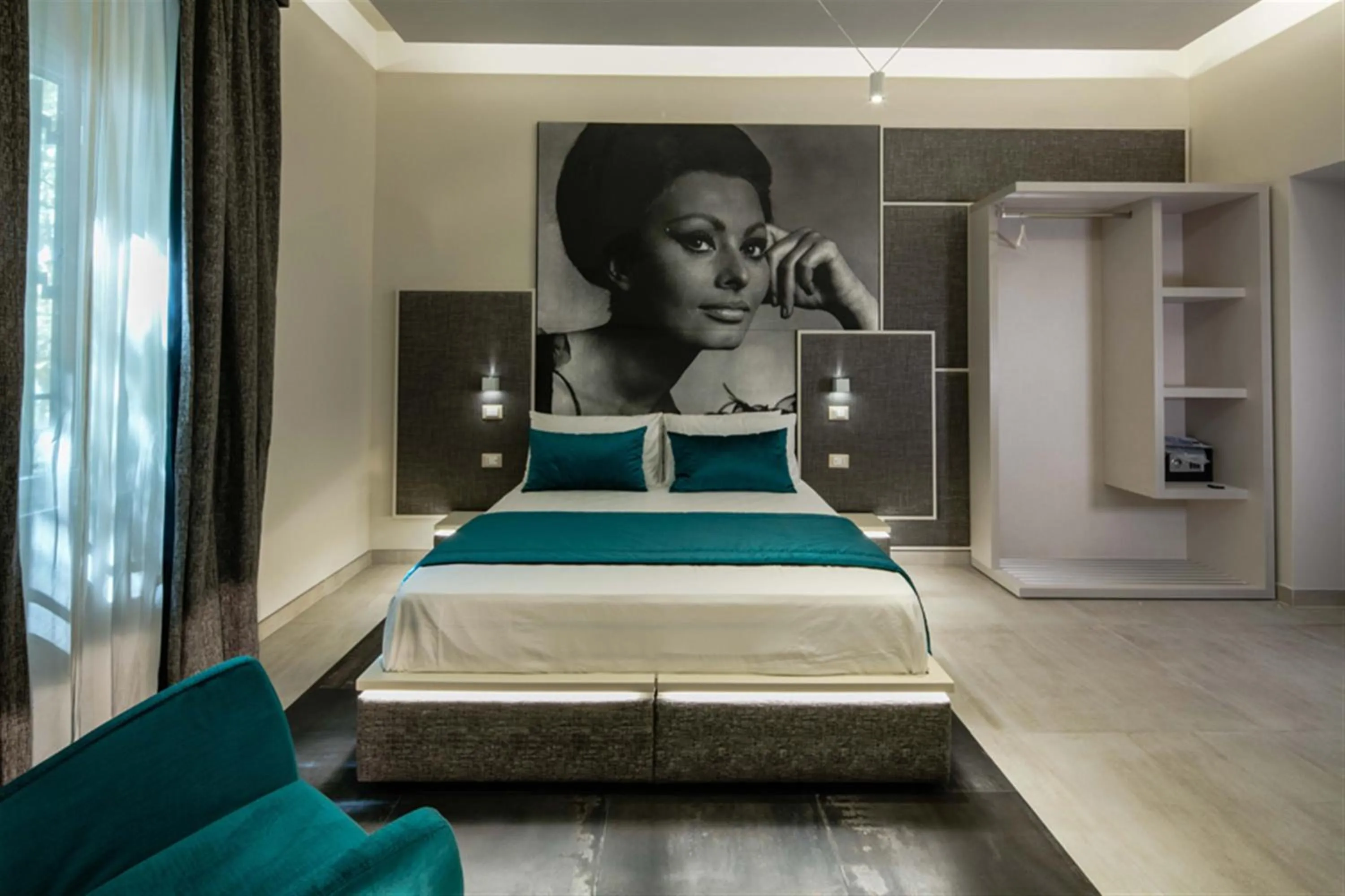 Bedroom, Bed in Via Veneto Luxury Suites
