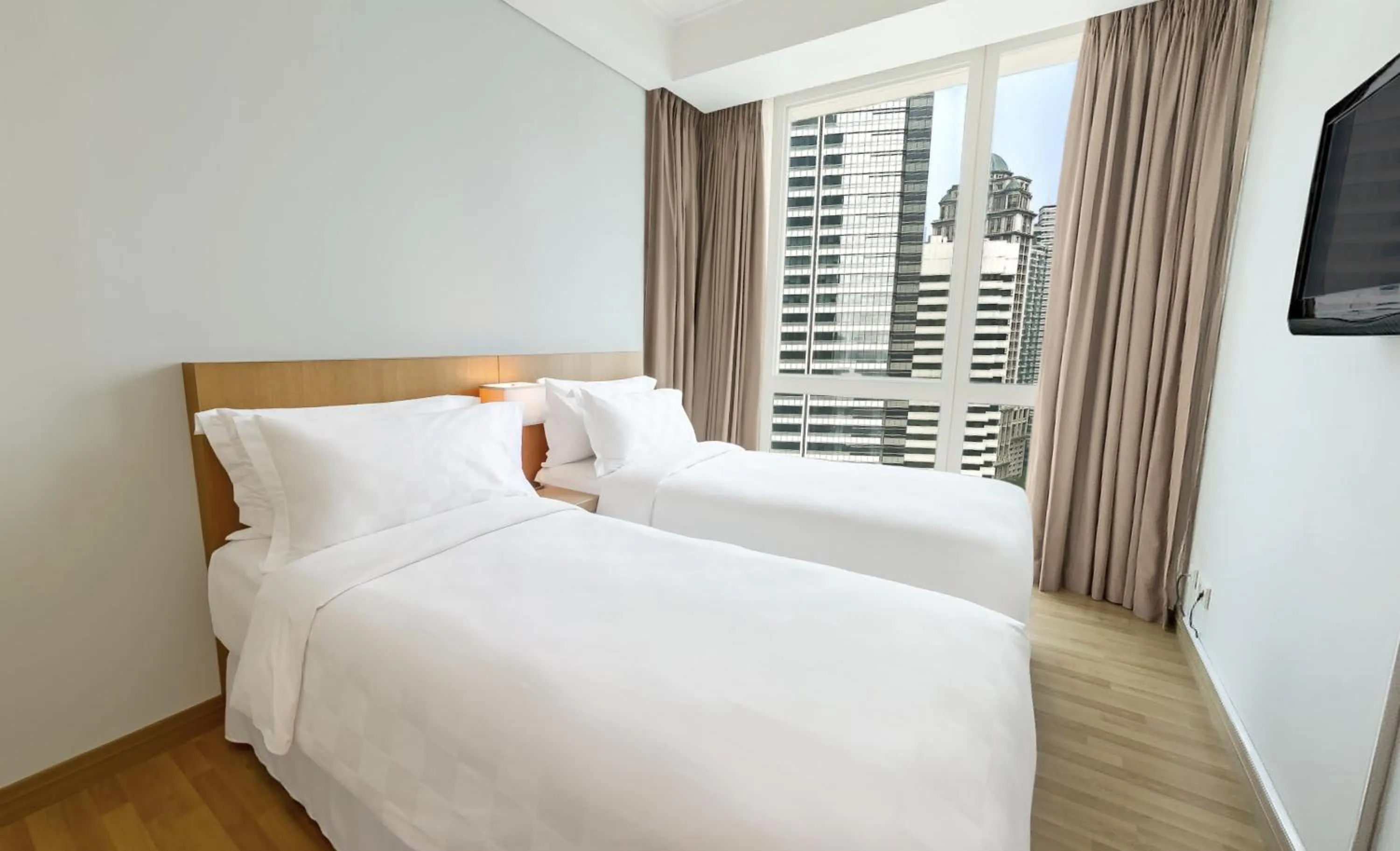 Bedroom, Bed in Fraser Residence Sudirman Jakarta