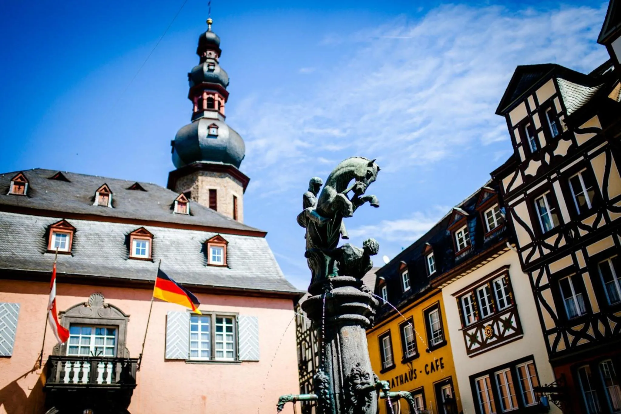 City view in aparthotel Cochem