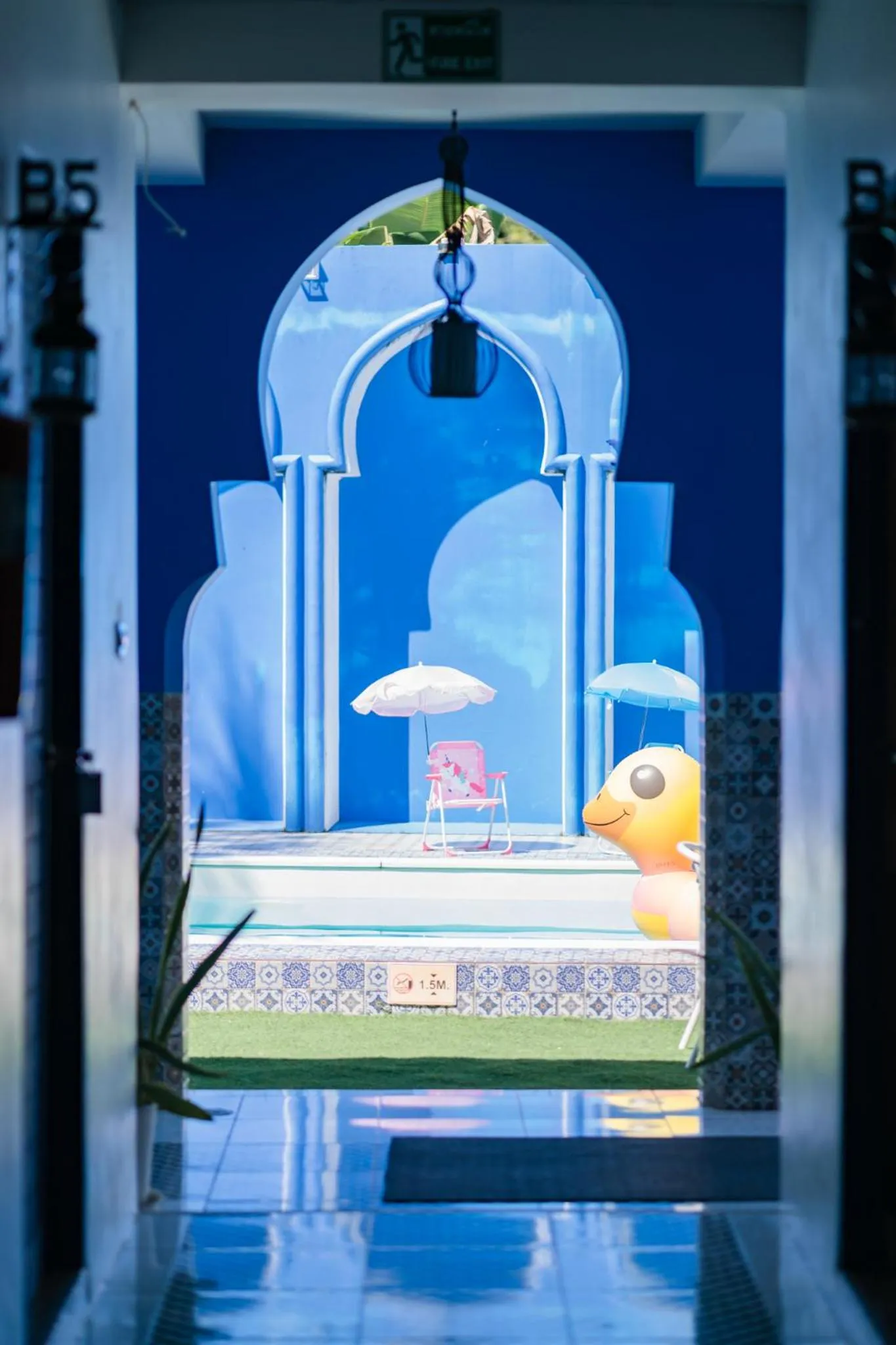 Pool view in The Panwa Guesthouse, Phuket