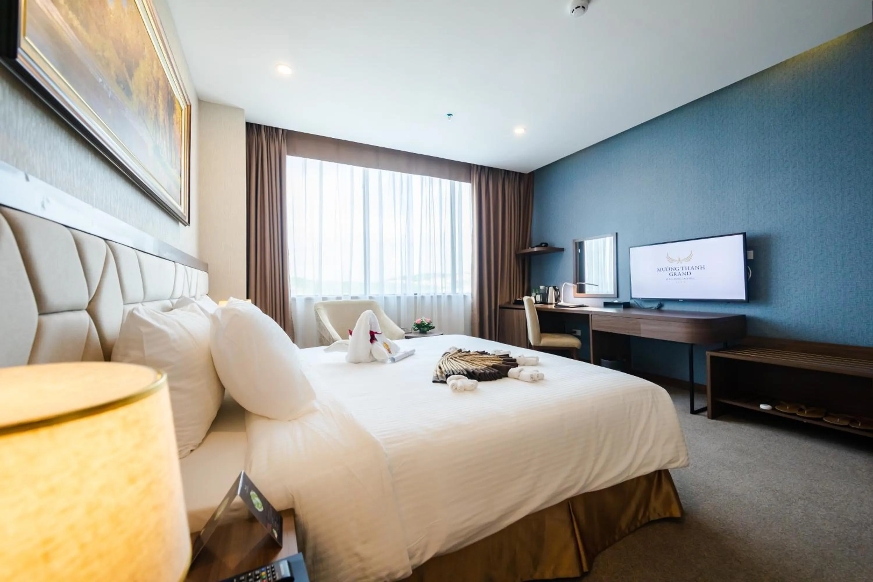 Bed in Muong Thanh Grand Ha Long Hotel