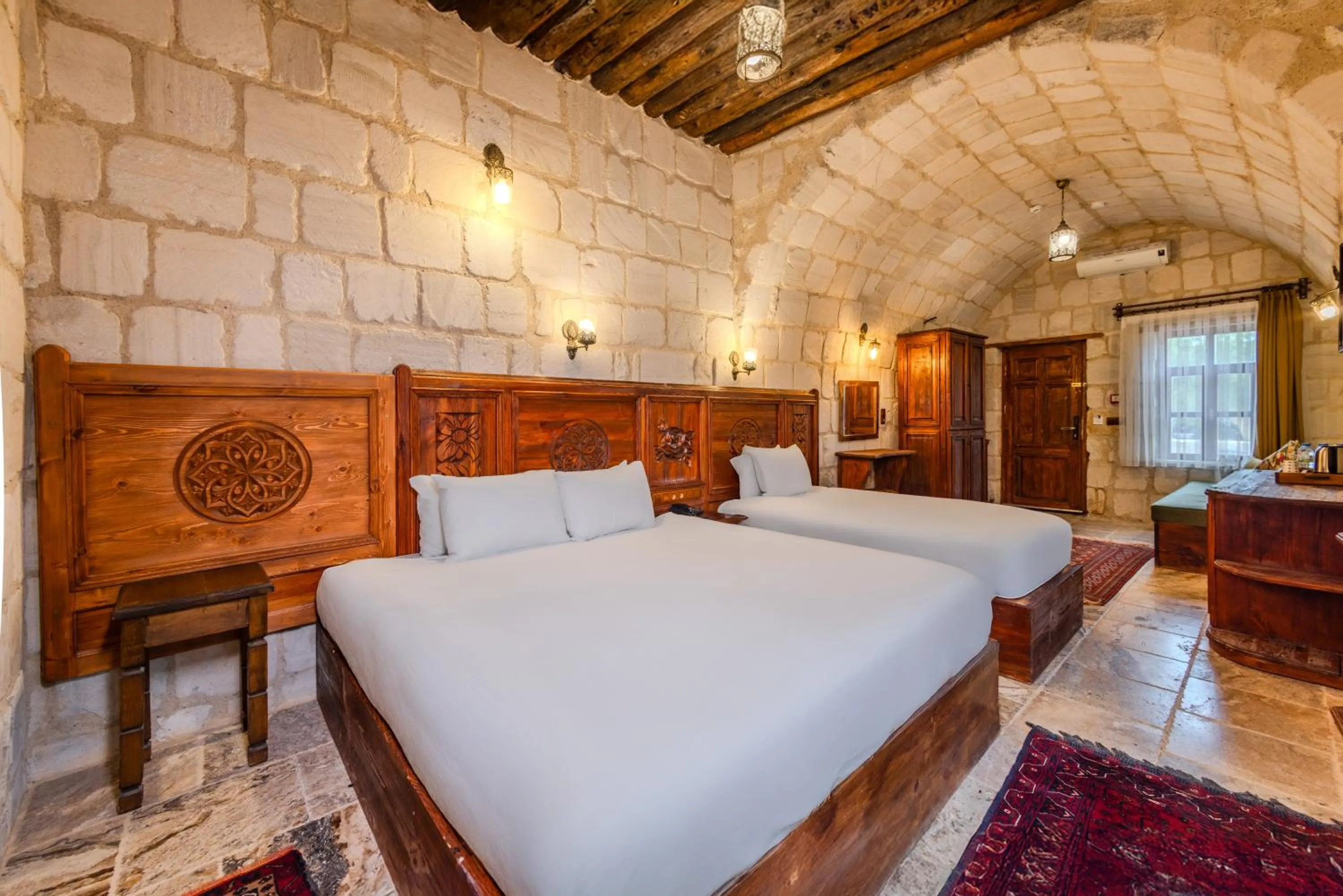Bed in MDC Cave Hotel Cappadocia