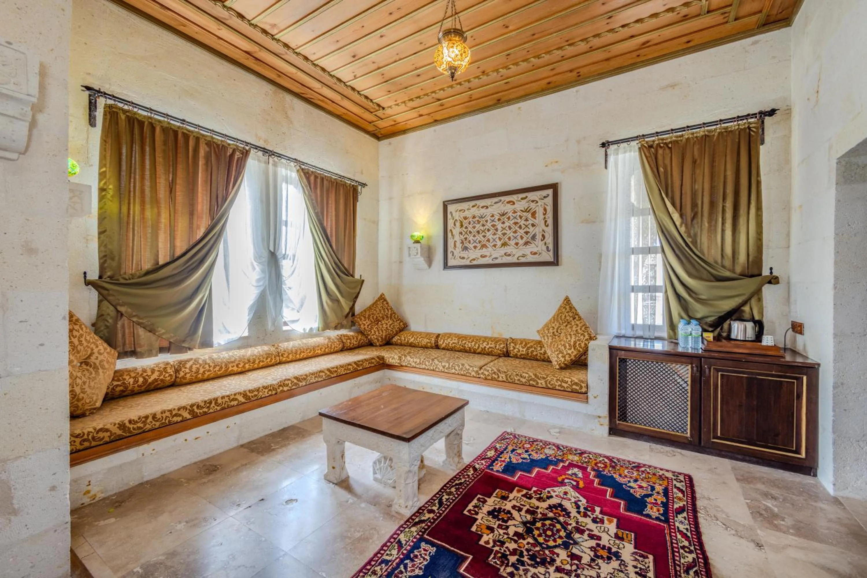 Living room, Bed in MDC Cave Hotel Cappadocia
