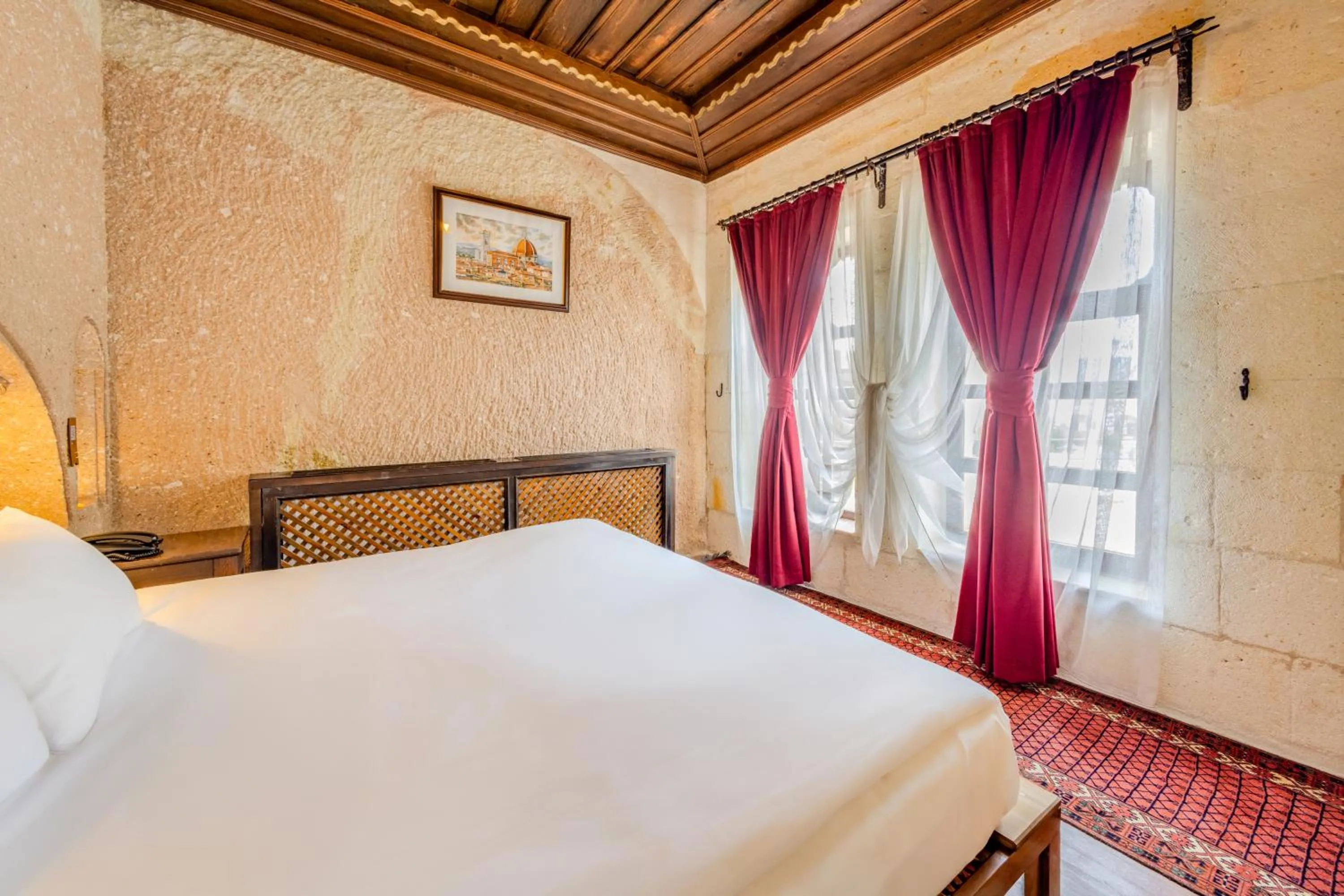 Bed in MDC Cave Hotel Cappadocia