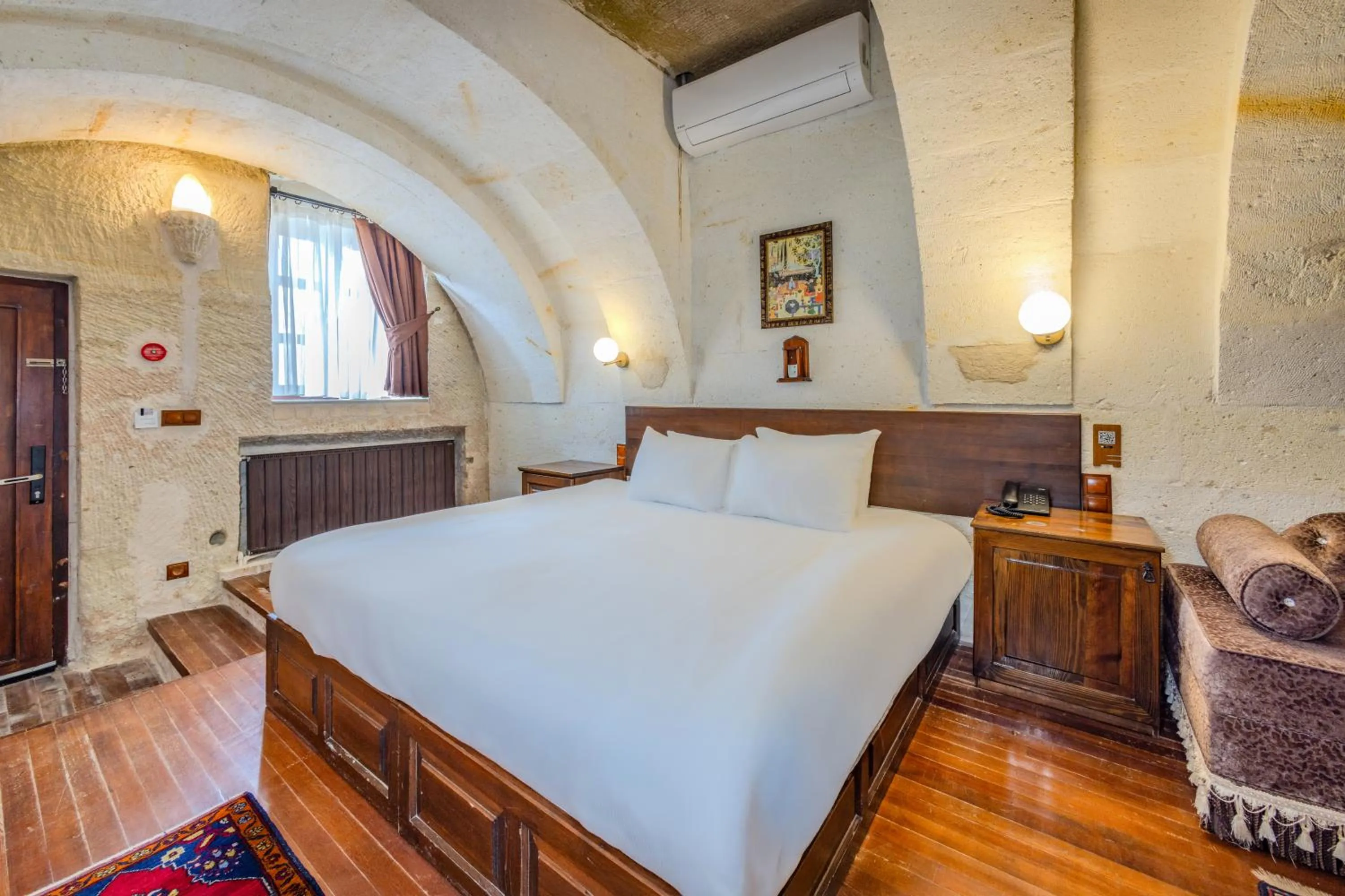 Bed in MDC Cave Hotel Cappadocia