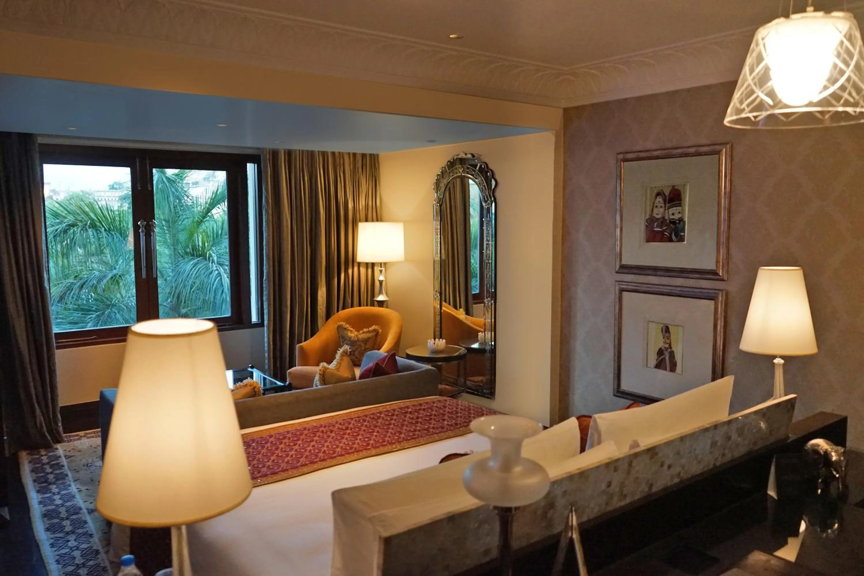 Garden view, Bed in The Leela Palace Udaipur