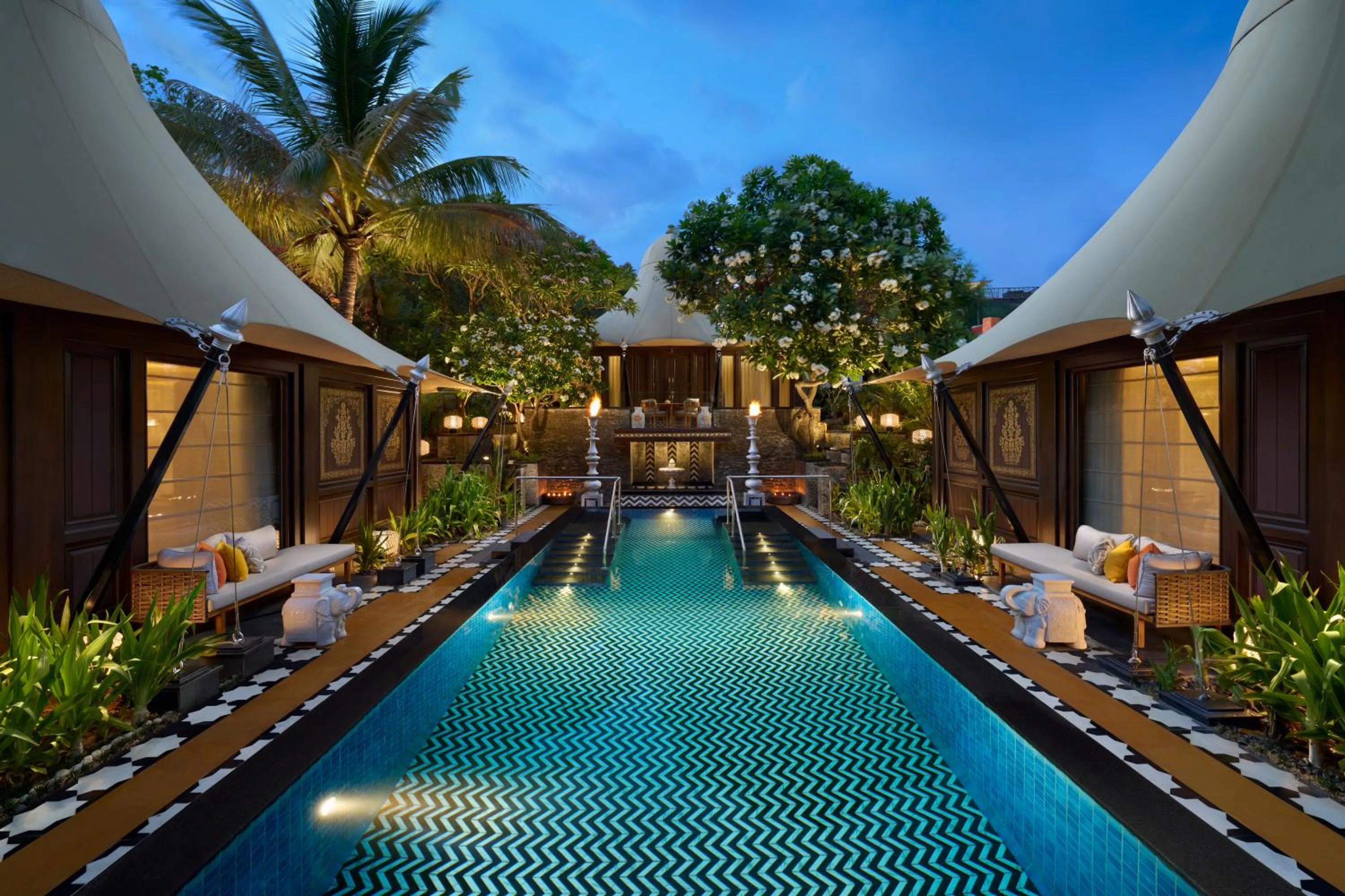 Patio in The Leela Palace Udaipur