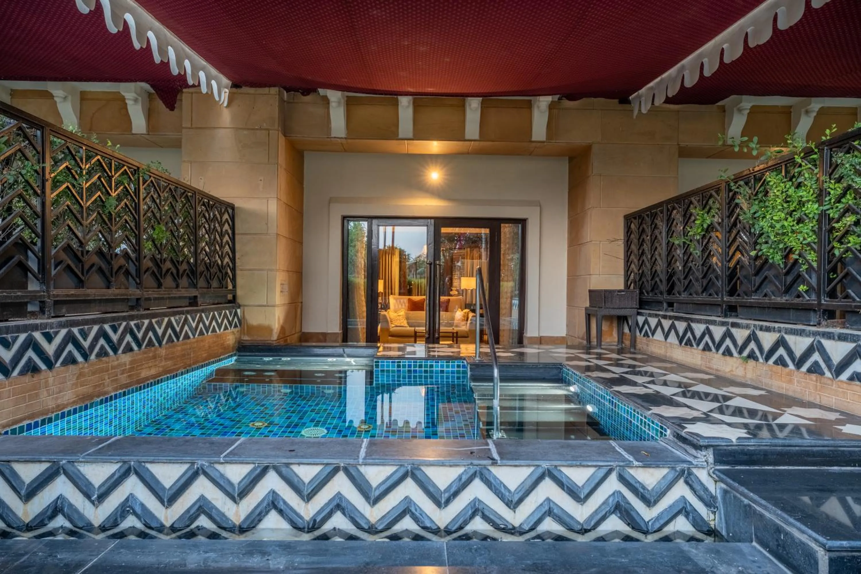 Pool view in The Leela Palace Udaipur