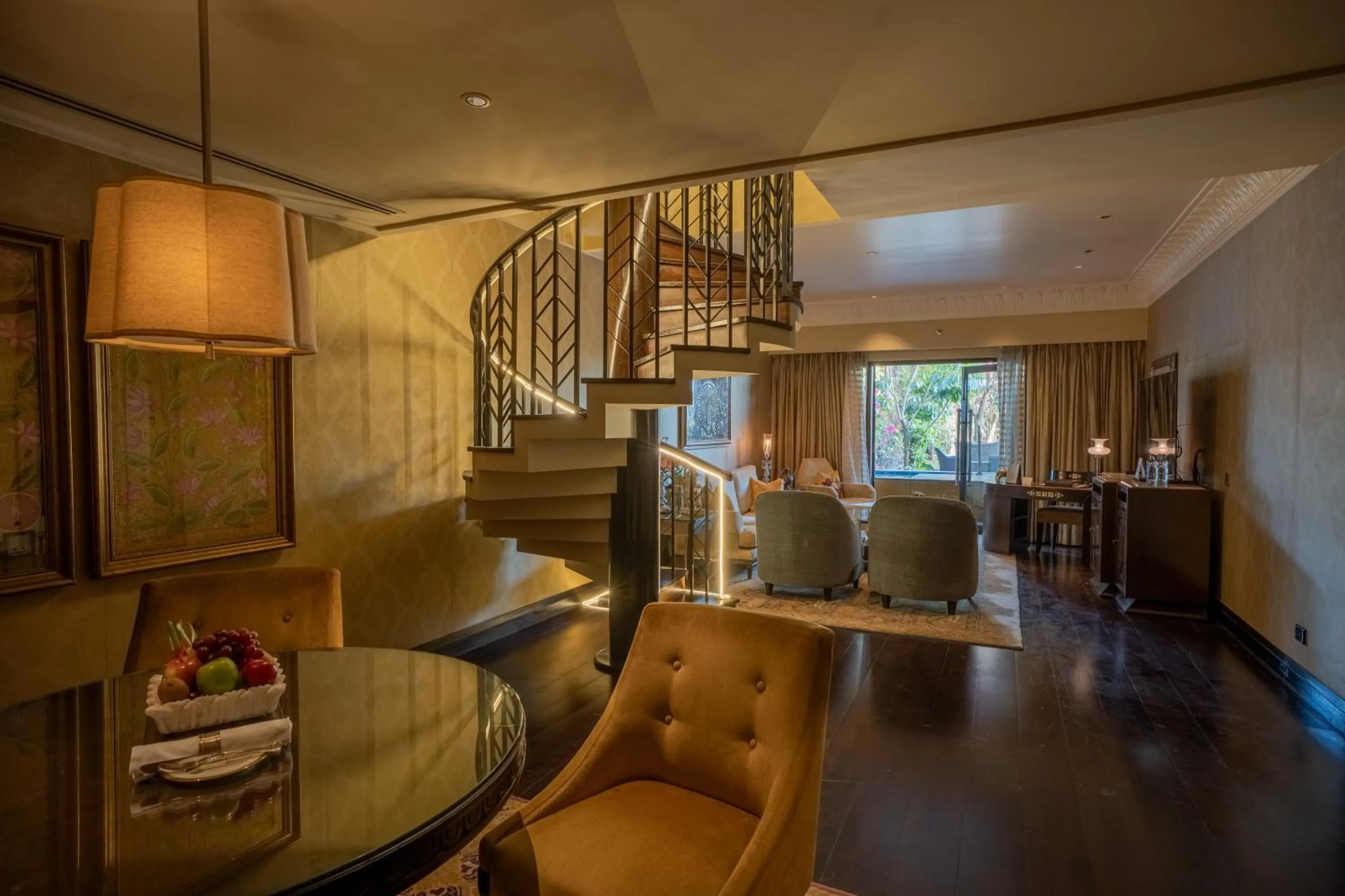 Living room in The Leela Palace Udaipur