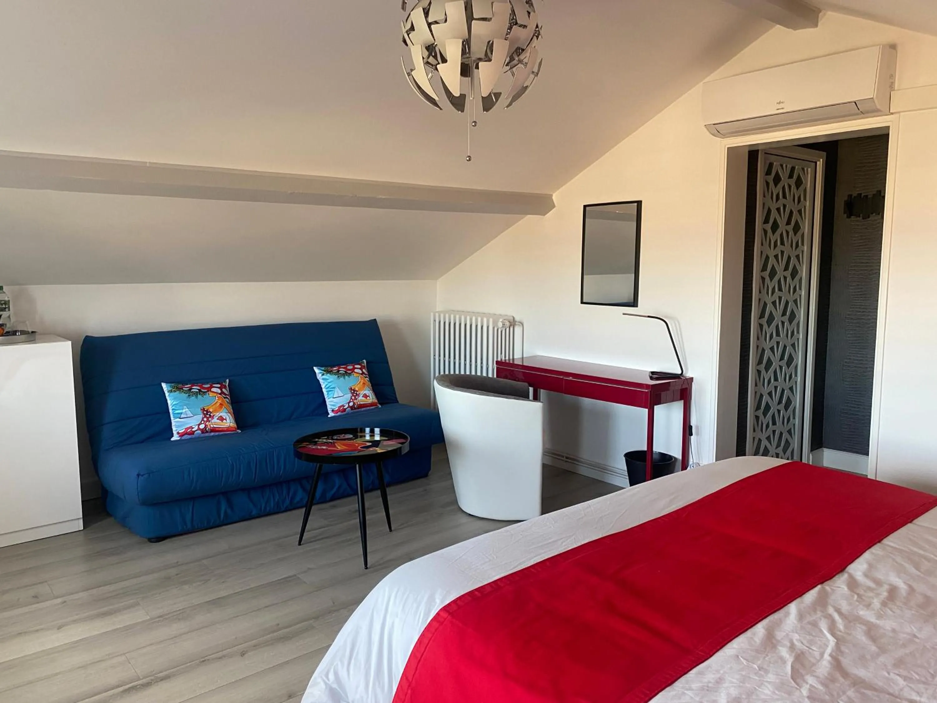 Bed in Chambres d'hôtes Villa Volcano