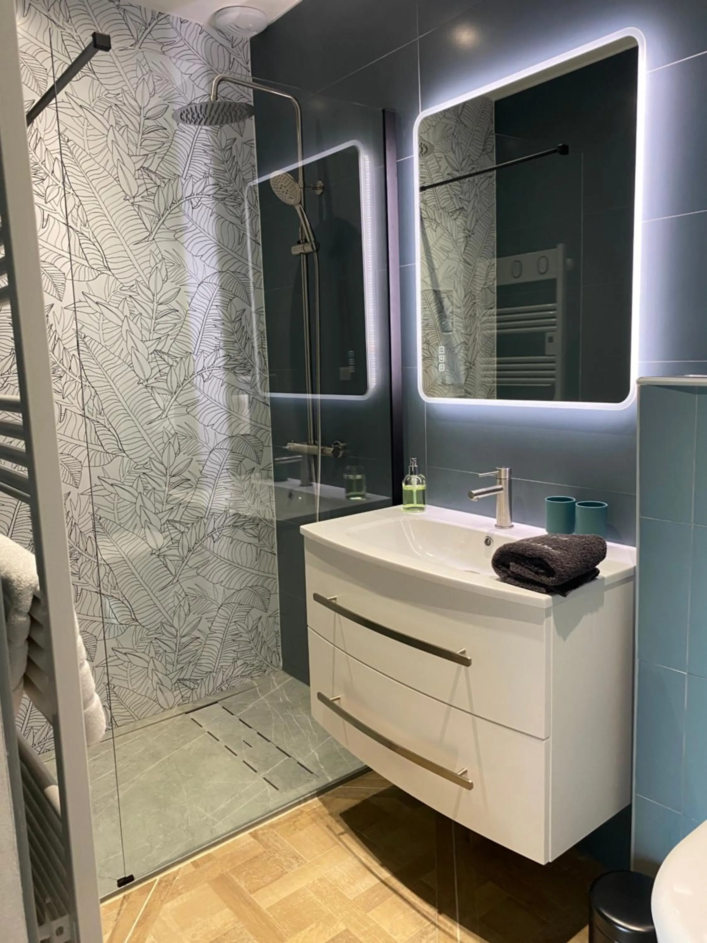 Shower in Chambres d'hôtes Villa Volcano