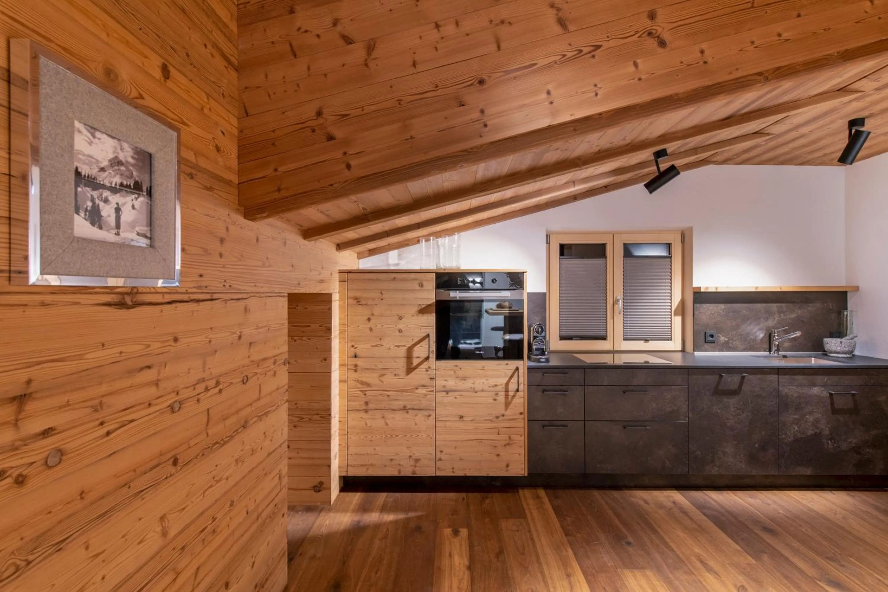 Kitchen or kitchenette in Bühlhof Appartements
