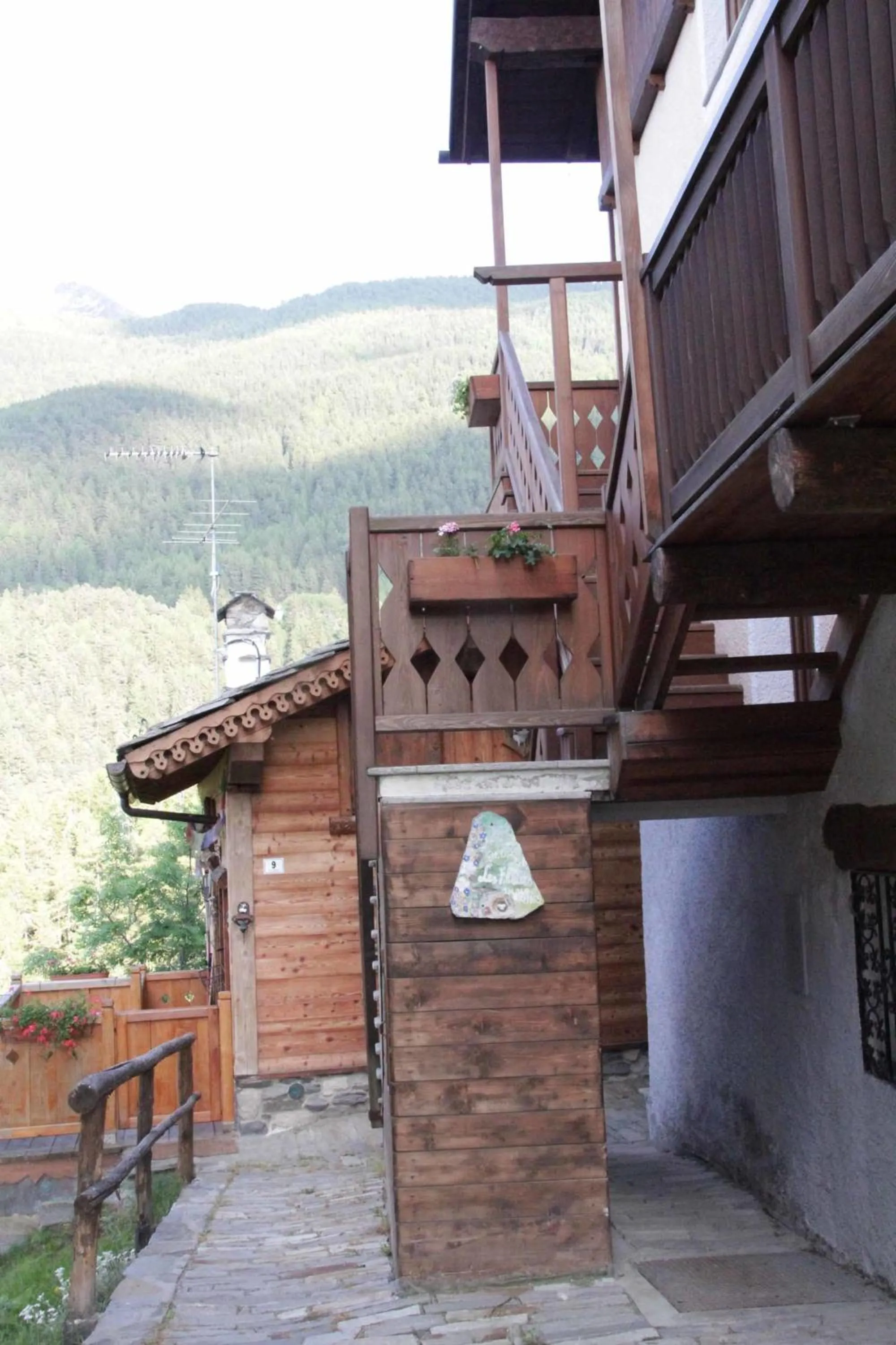 Mountain view in Chambres D'Hotes Les Fleurs