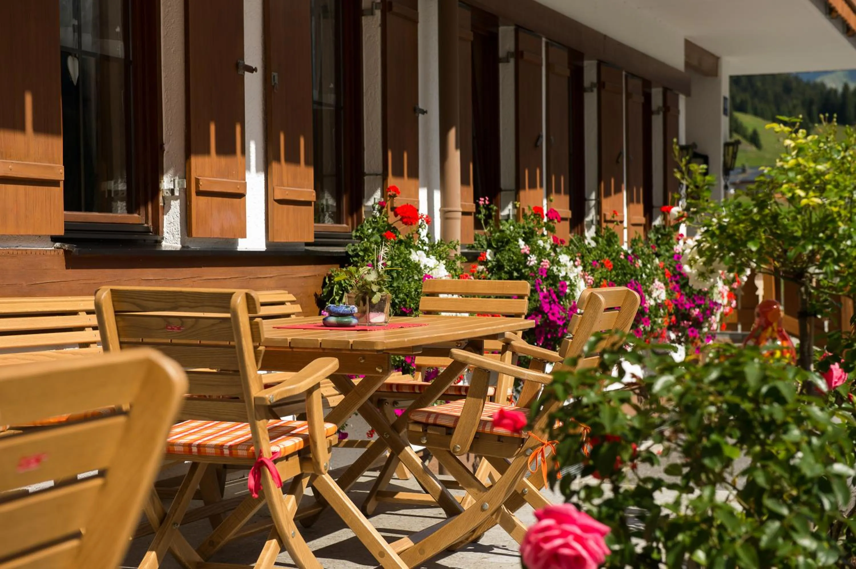 Balcony/Terrace in Gasthaus & Pension Alphorn