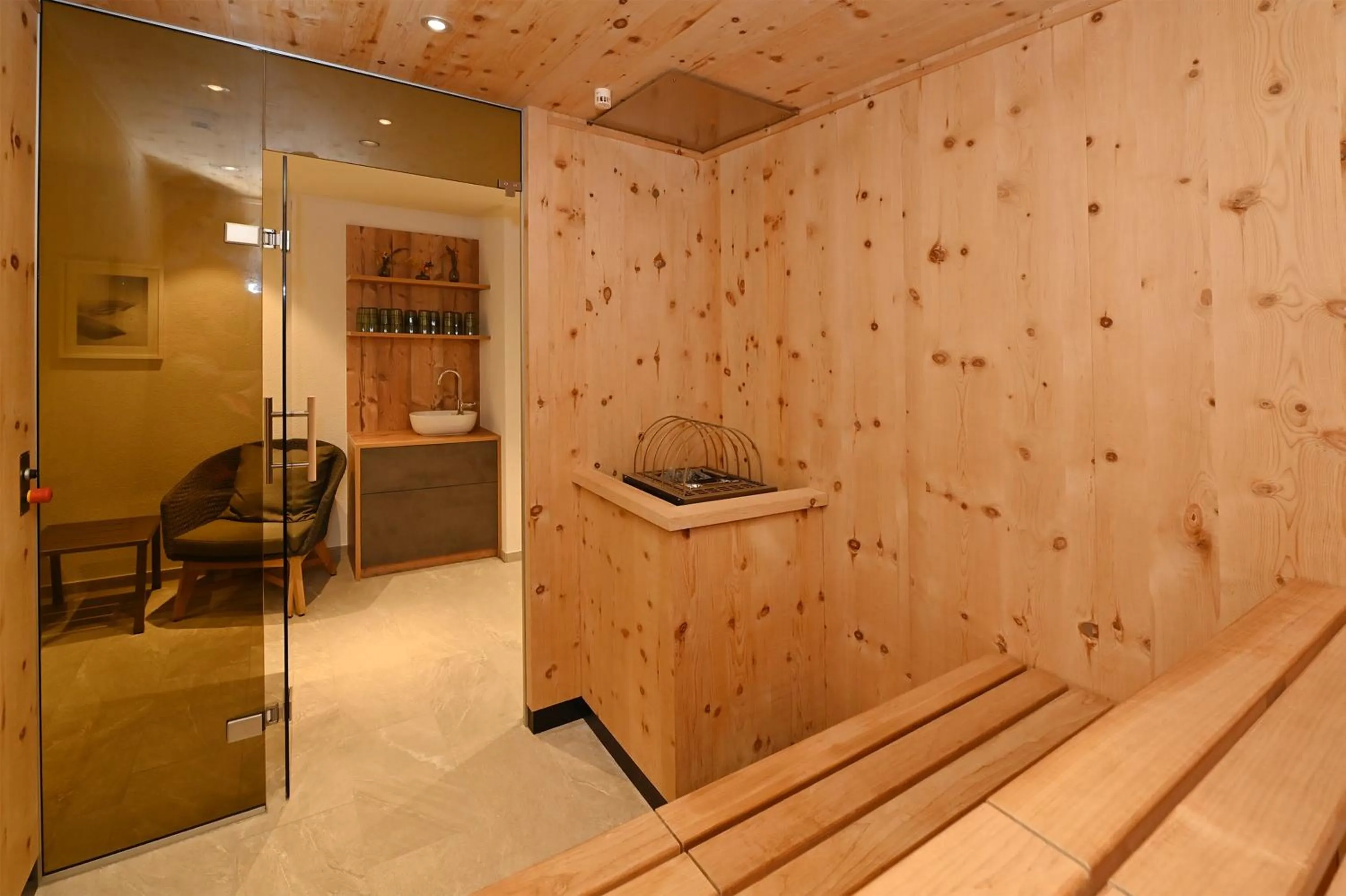 Sauna in Gasthaus & Pension Alphorn