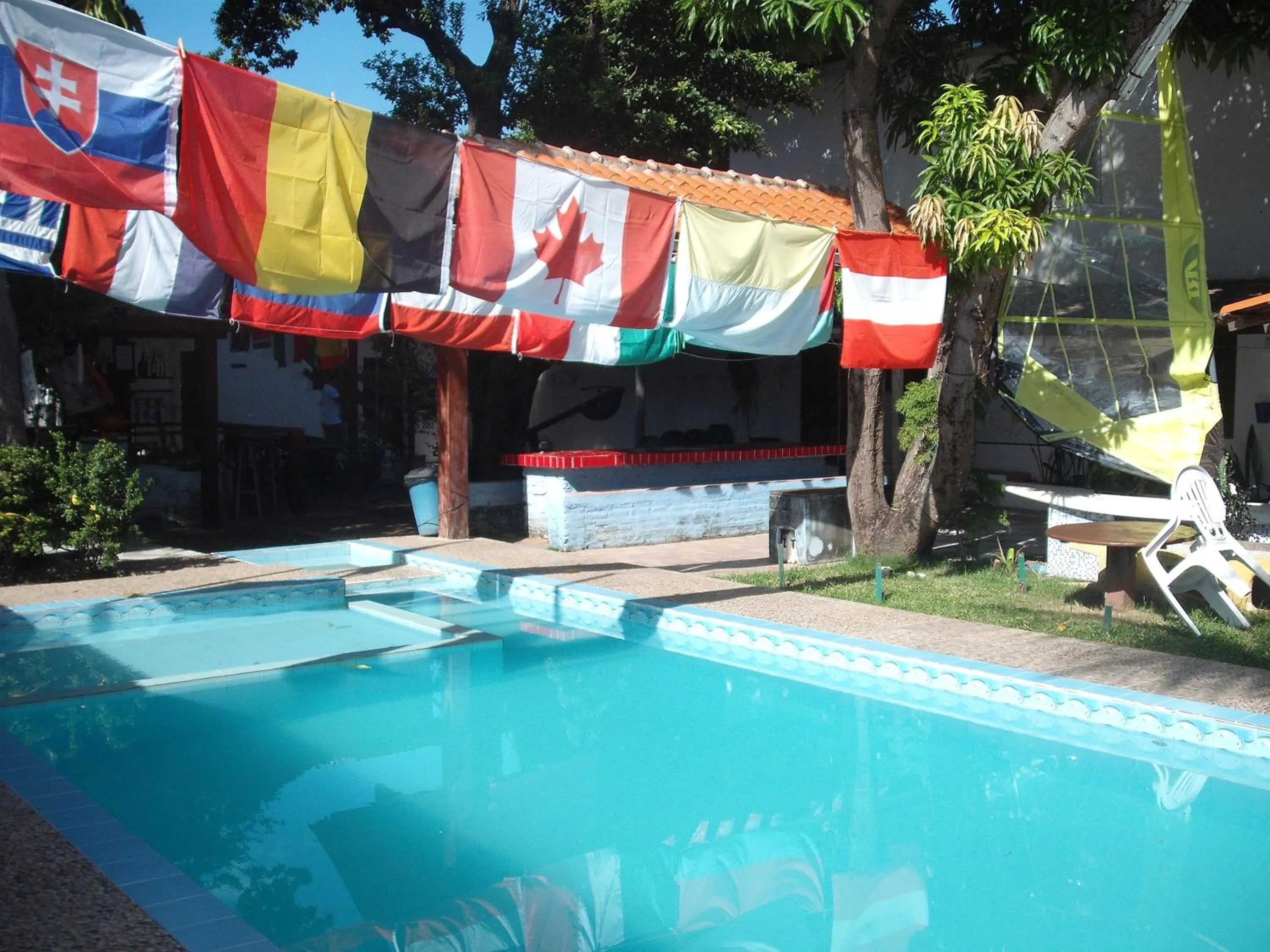 Pool view in Pousada Chalé Suiço