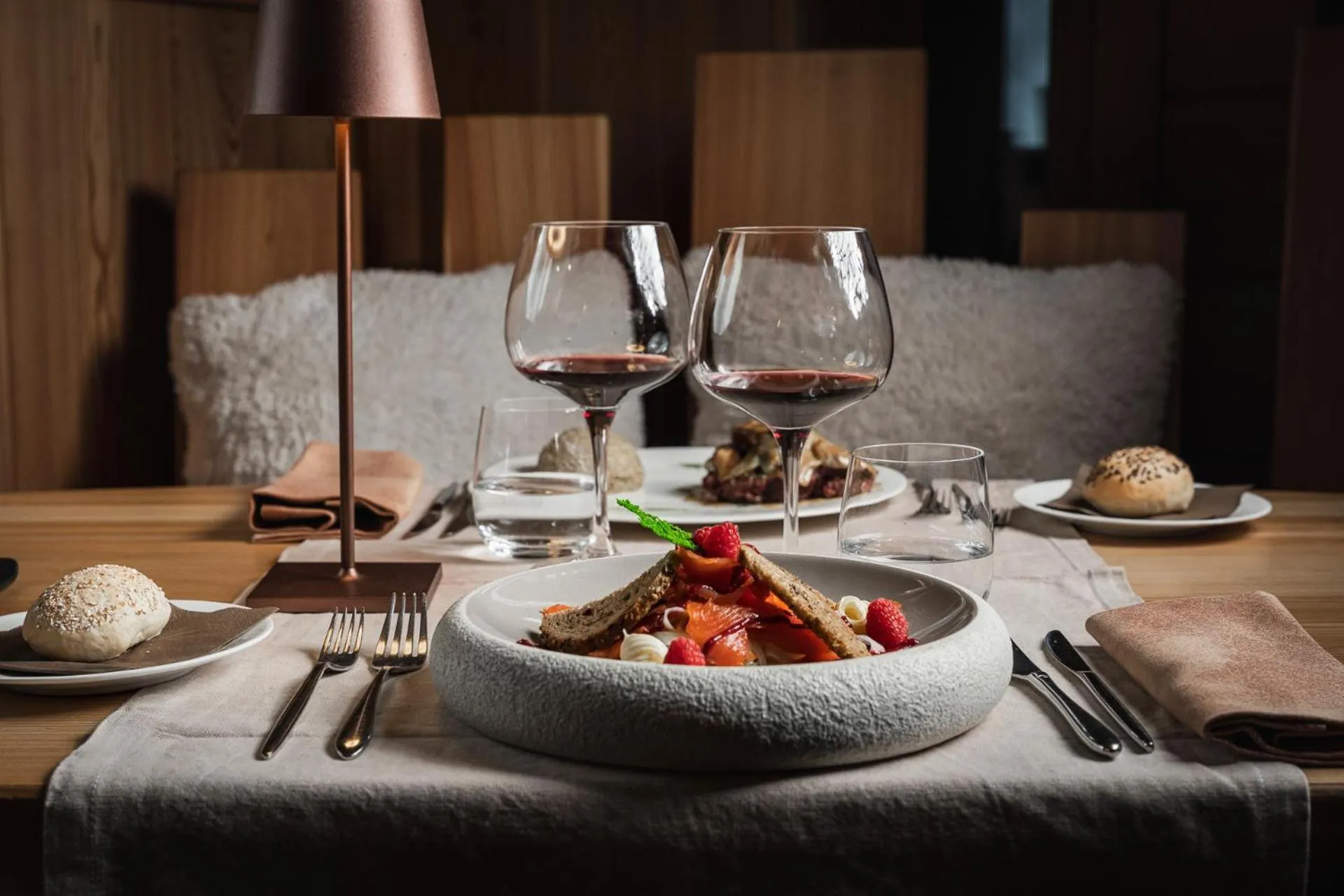 Dinner in Alpen Hotel Chalet