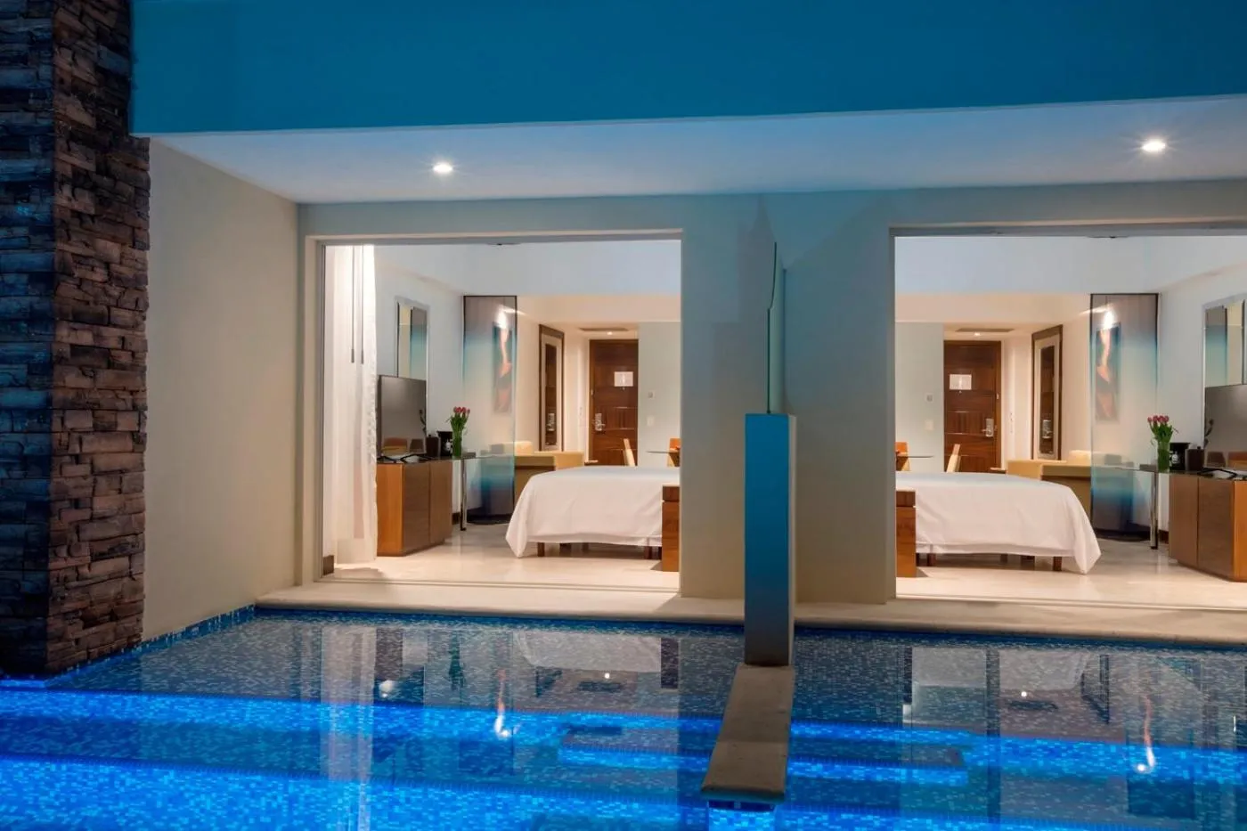 Bed in Krystal Grand Nuevo Vallarta