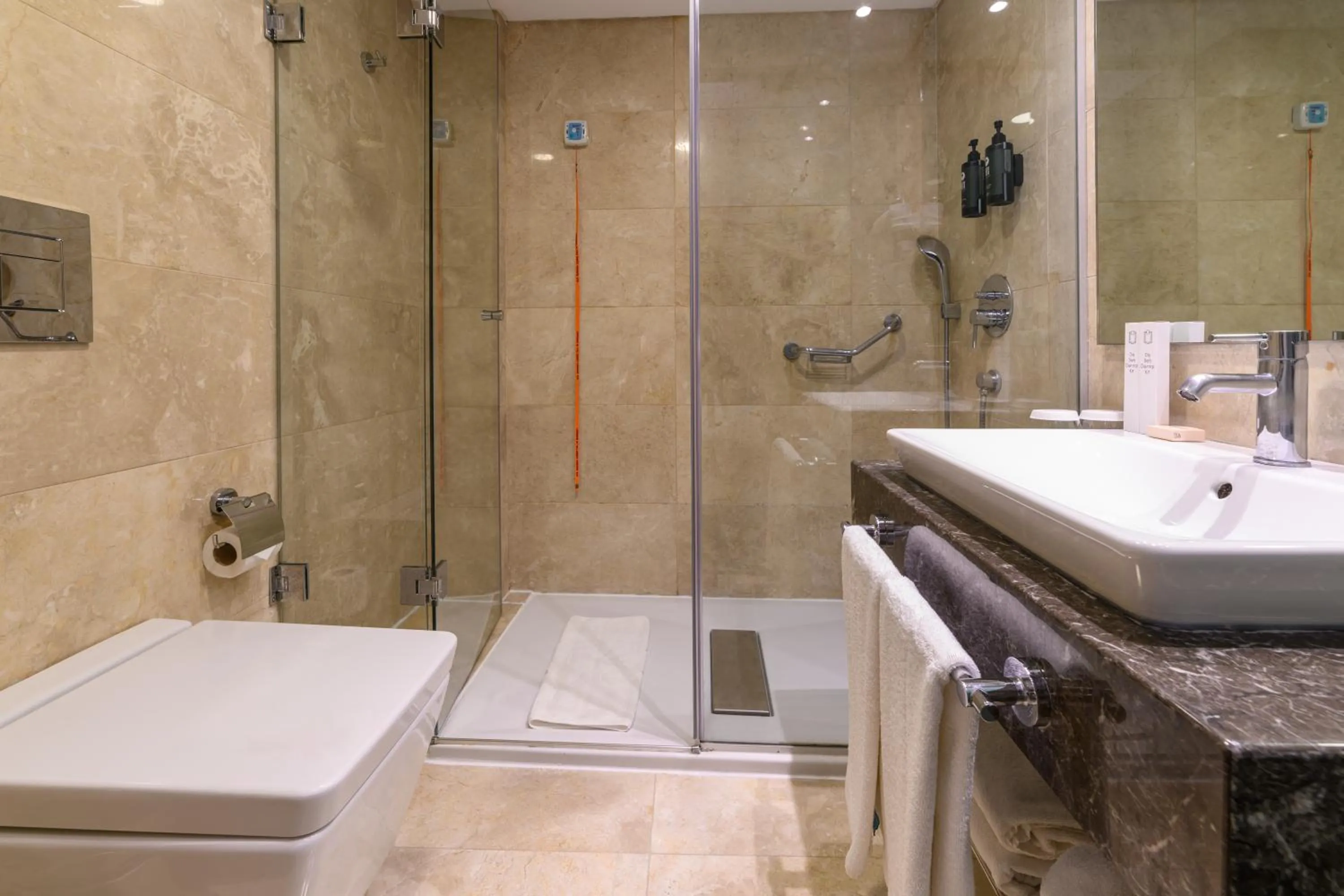 Shower in Ramada by Wyndham Istanbul Grand Bazaar