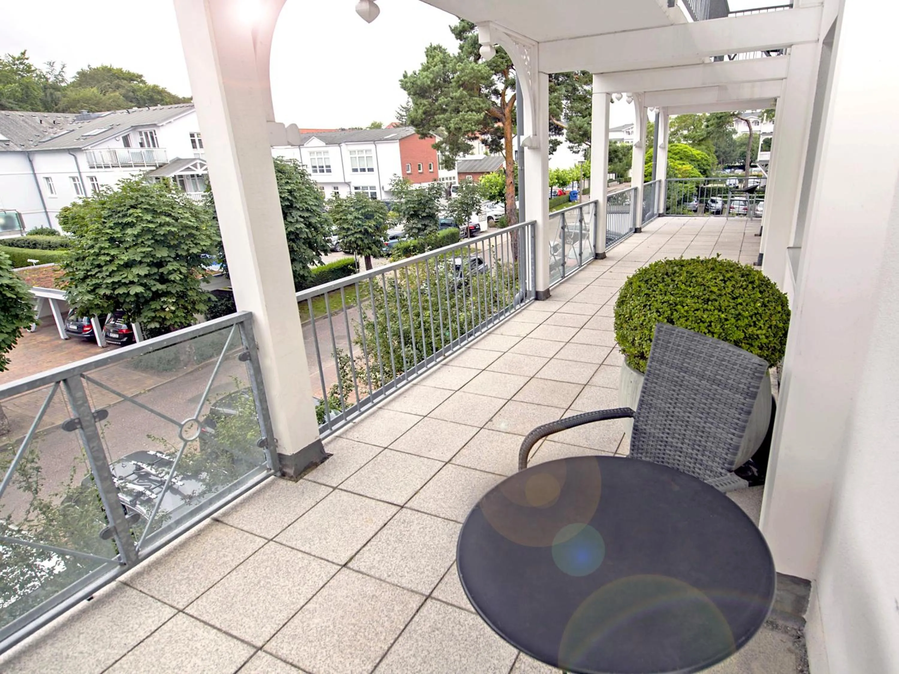 Balcony/Terrace in Villa Freia in Binz - WG 11 mit Meerblick und Balkon