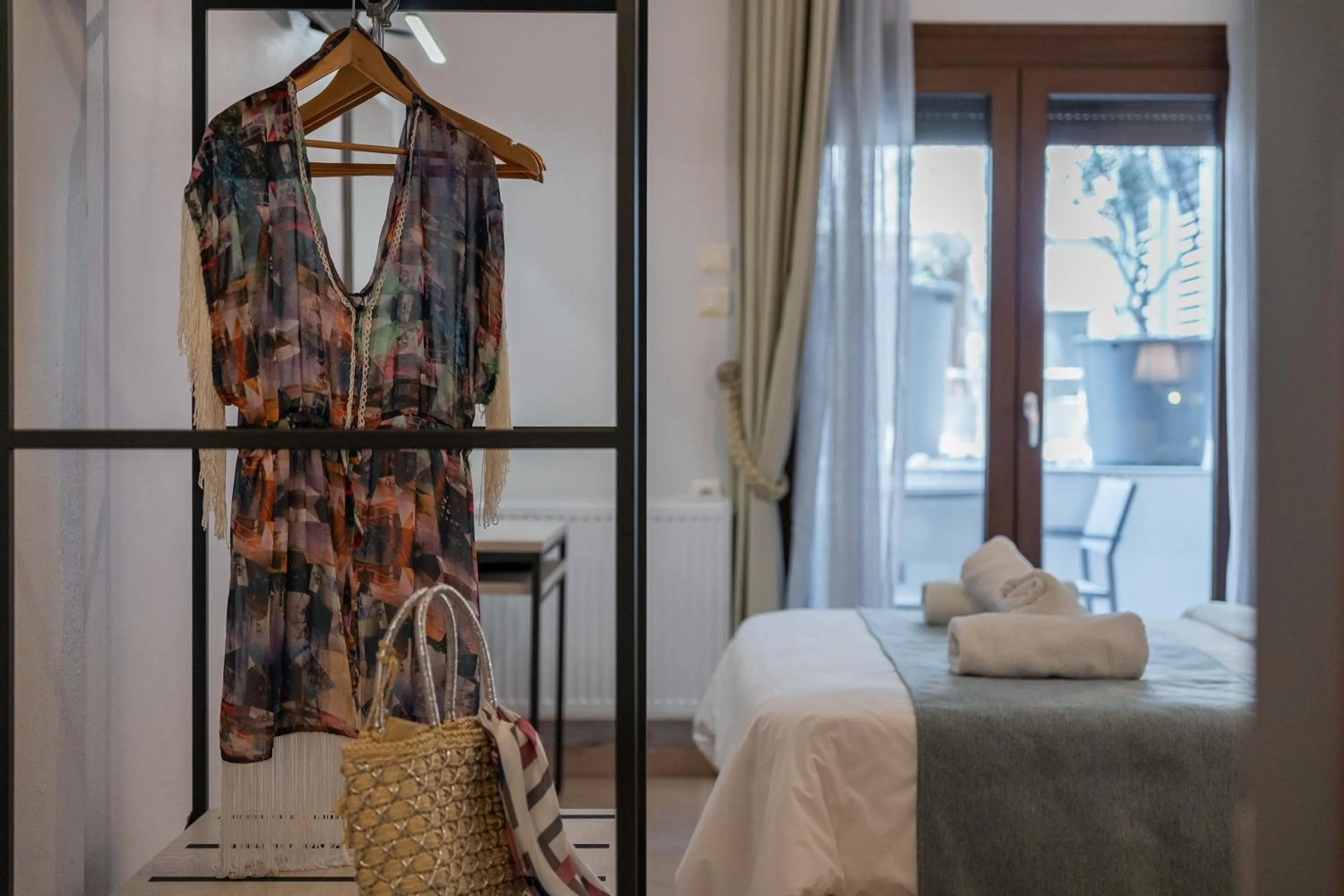 Bed in Meliton Inn Hotel & Suites by the beach