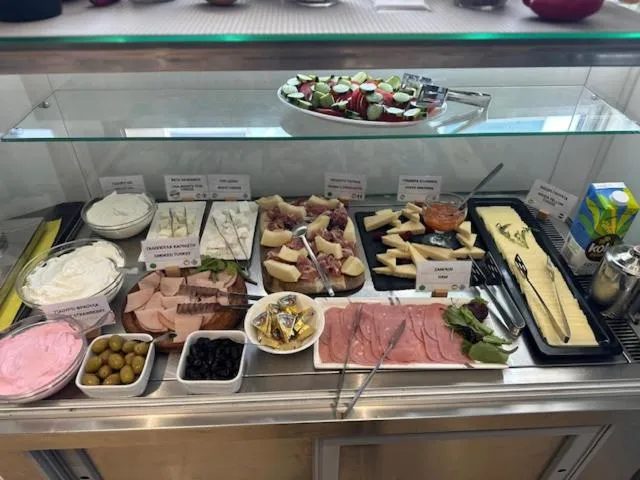 Buffet breakfast in Meliton Inn Hotel & Suites by the beach