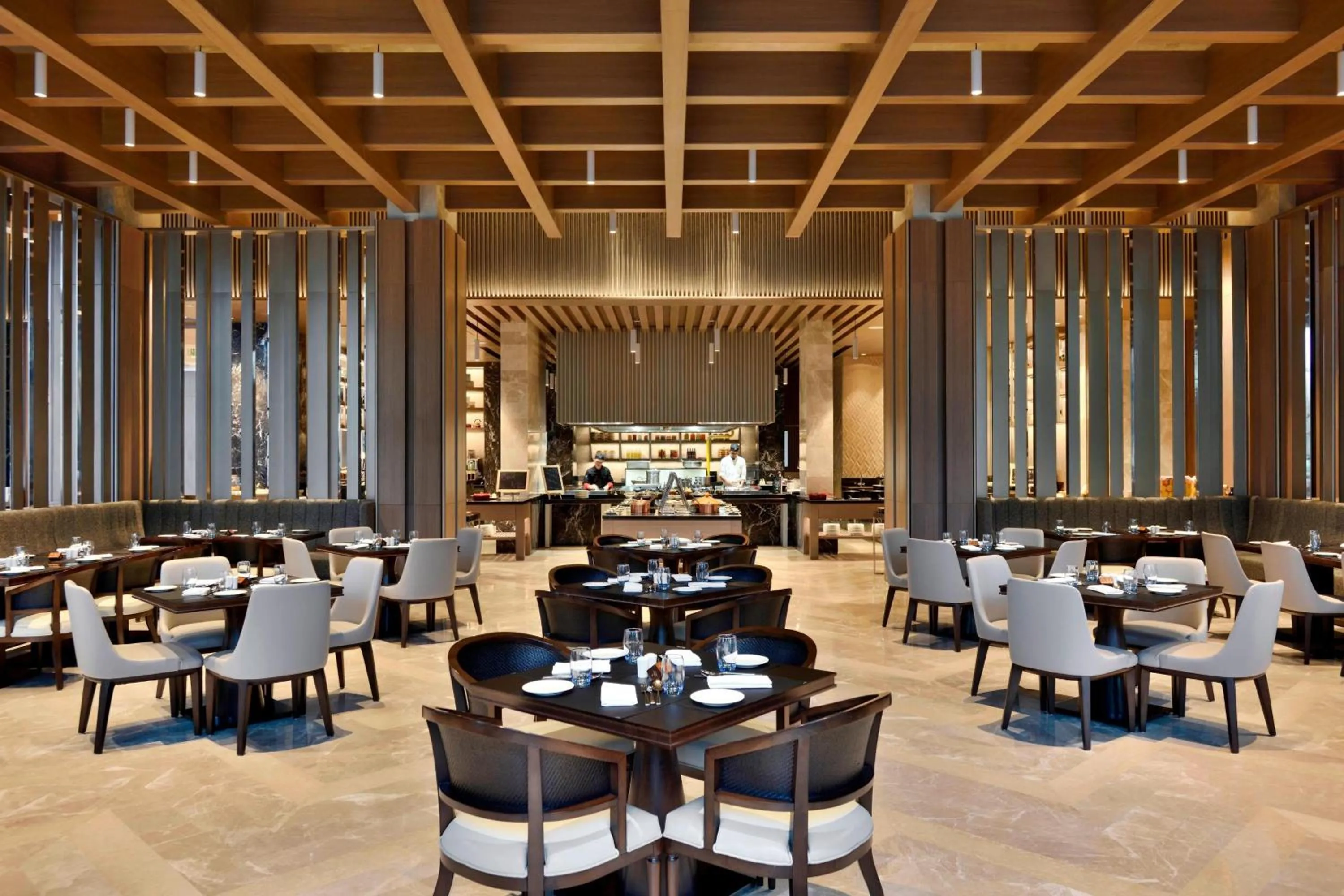 Kitchen or kitchenette in Indore Marriott Hotel