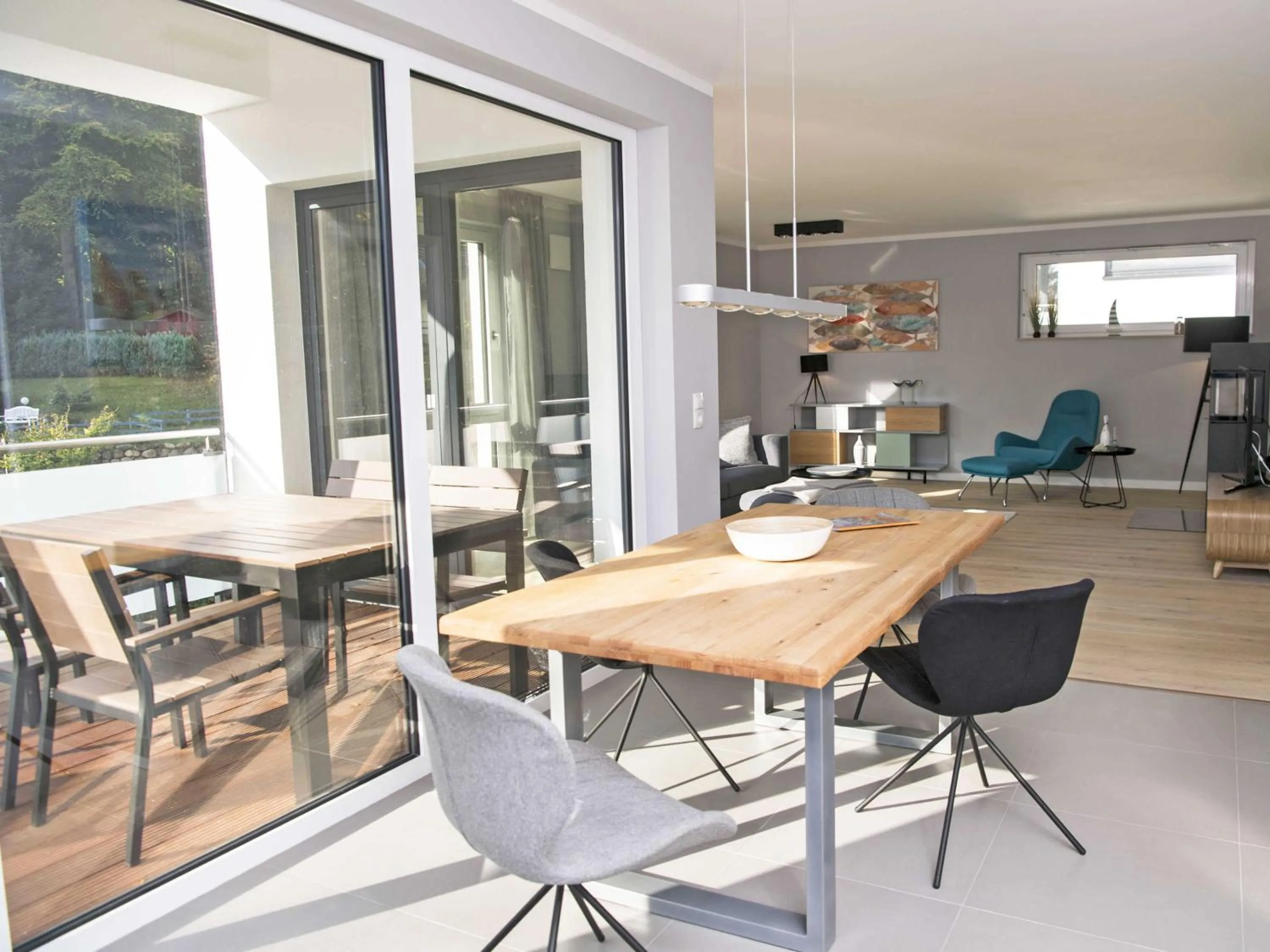 Kitchen or kitchenette in Haus Königsstuhl in Sellin - Penthouse mit Kamin und Balkon