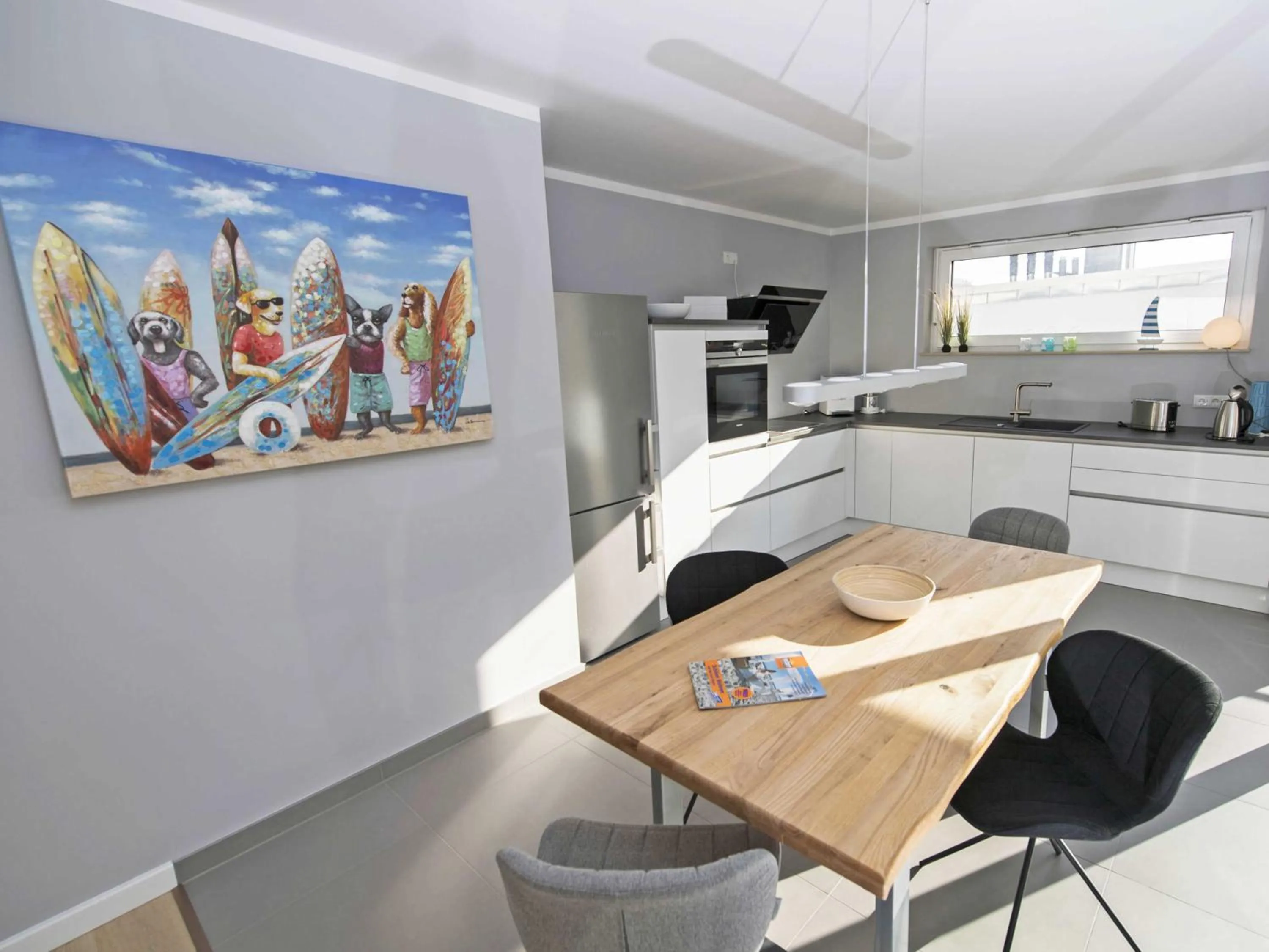 Coffee/tea facilities in Haus Königsstuhl in Sellin - Penthouse mit Kamin und Balkon