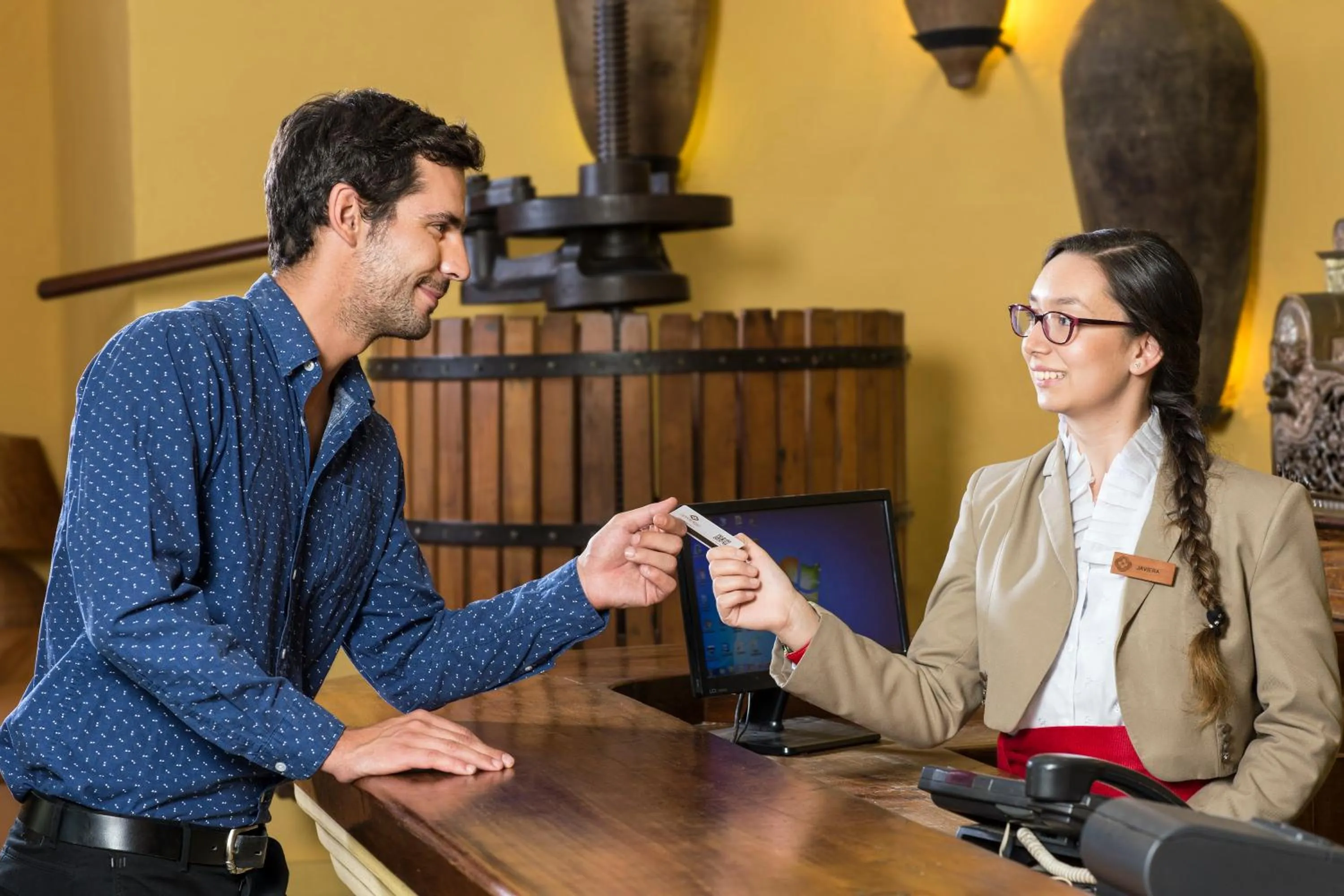 On site in Hotel Santa Cruz Plaza