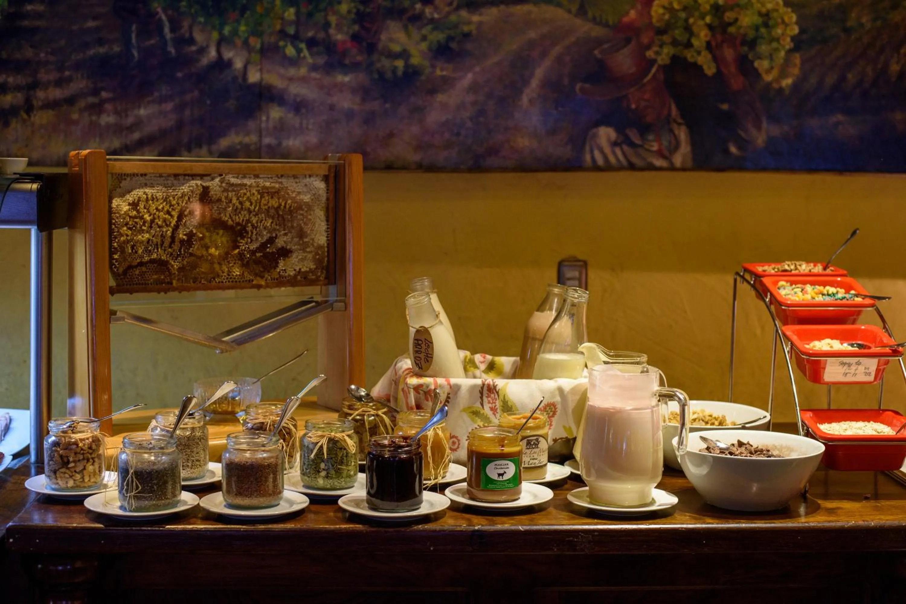 Buffet breakfast in Hotel Santa Cruz Plaza