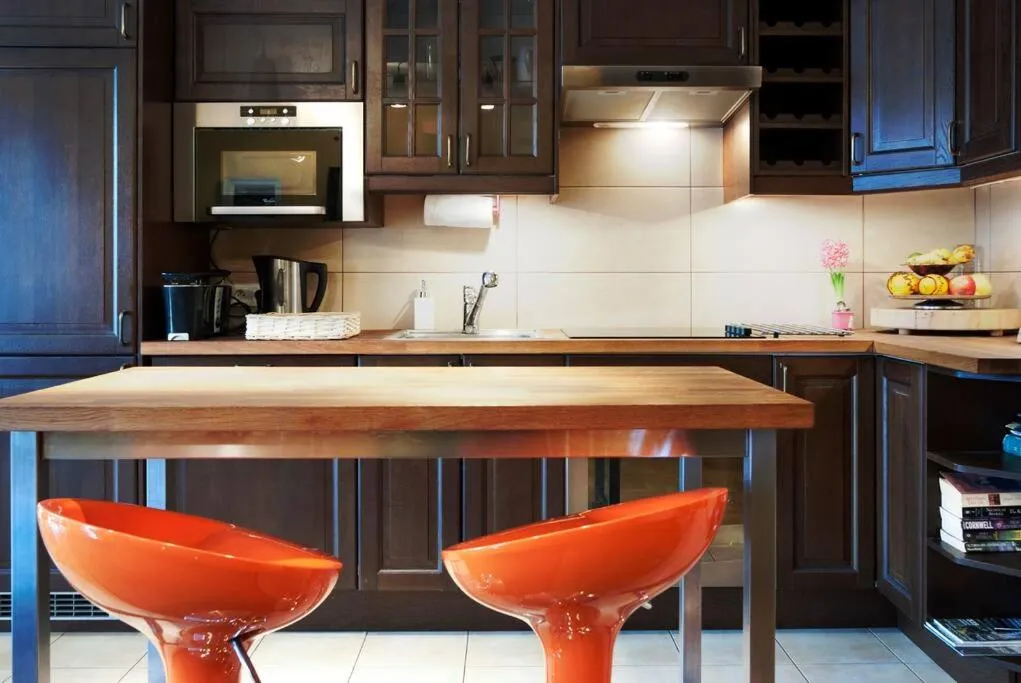 Kitchen or kitchenette in Trinity Apartment