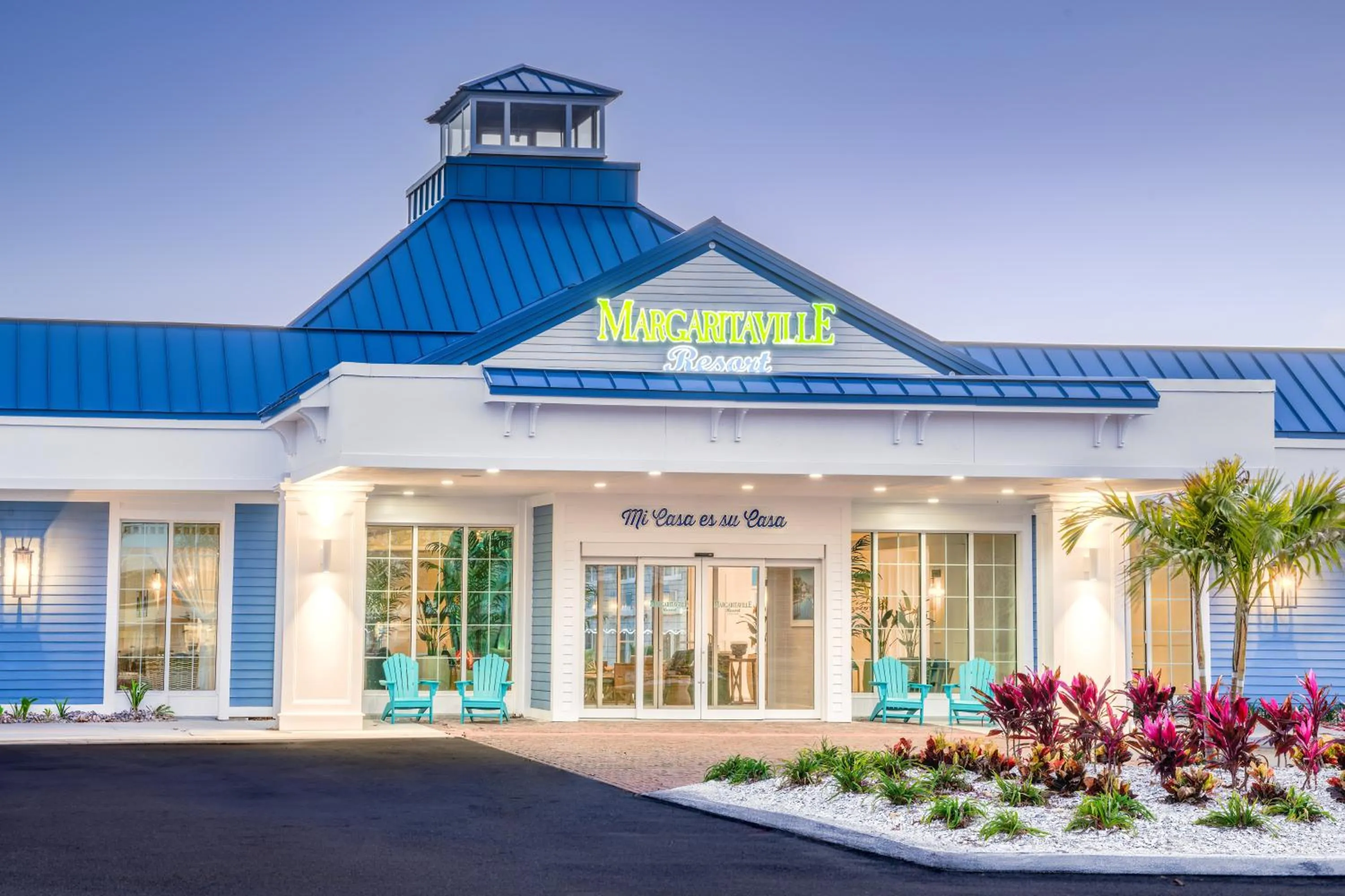 Property building in Margaritaville Resort Cape Cod