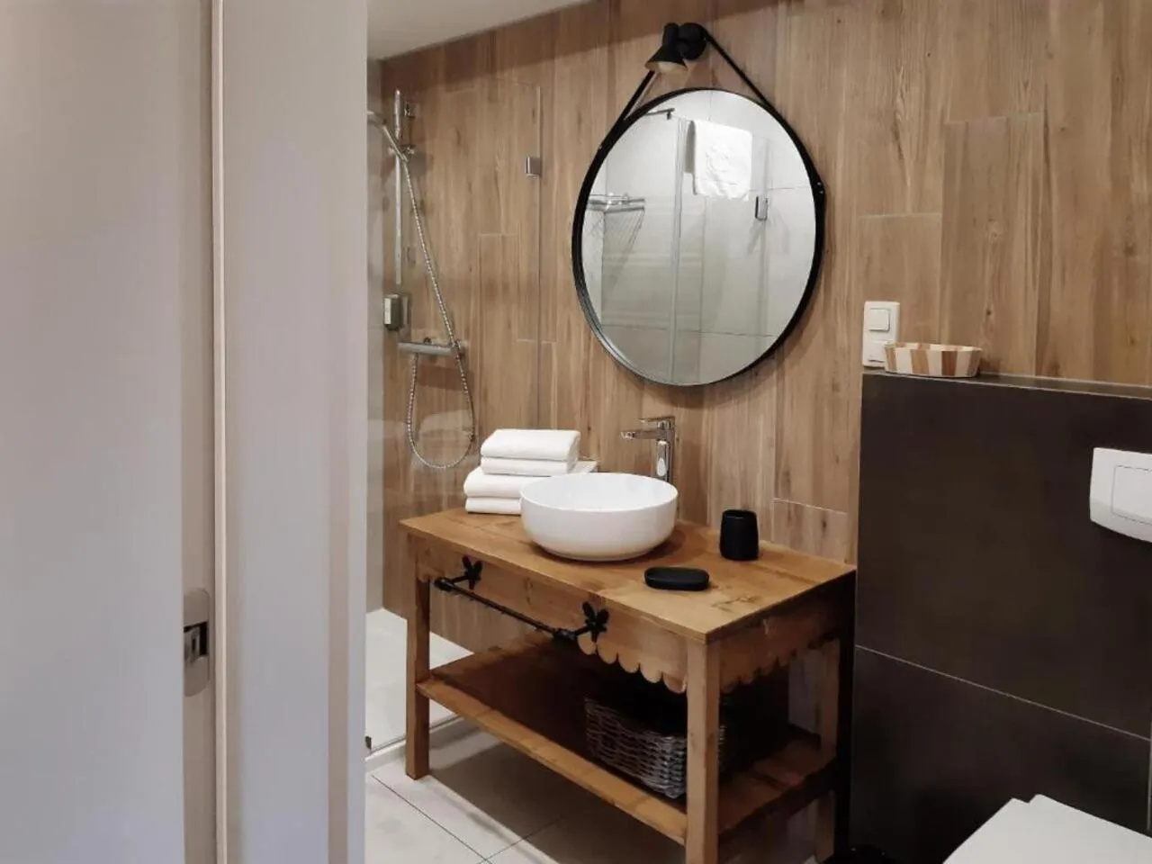 Bathroom in Villa Miodula- zwierzęta akceptowane bezpłatnie, bezpośredni widok na góry, parking w cenie!