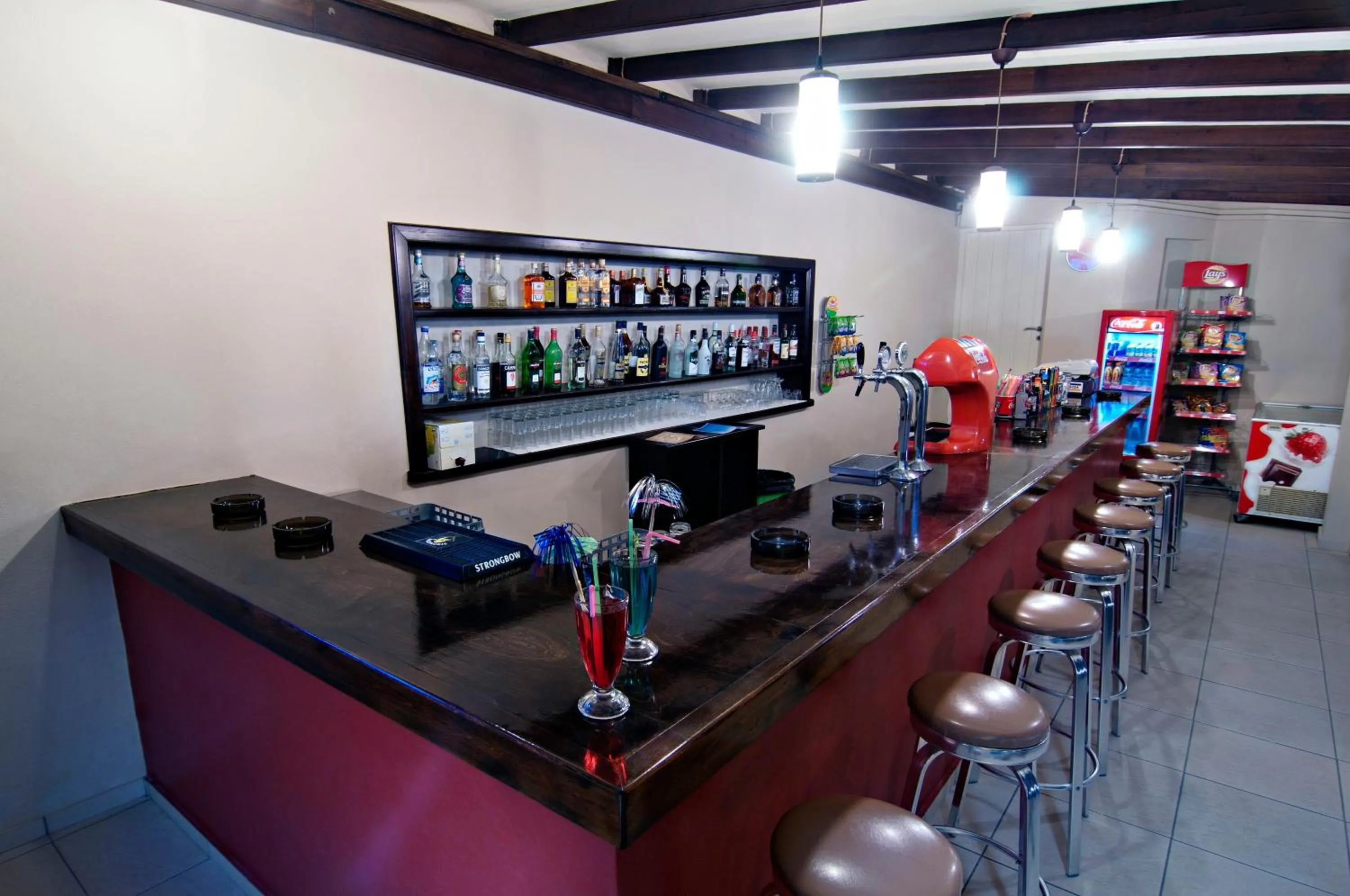 Lounge or bar in Ourania Apartments Hotel