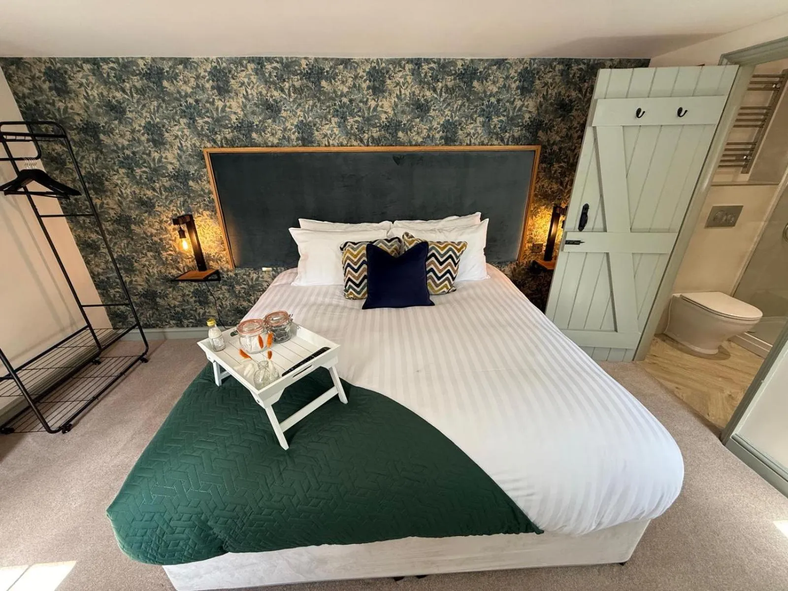 Bed in The Falcon Inn