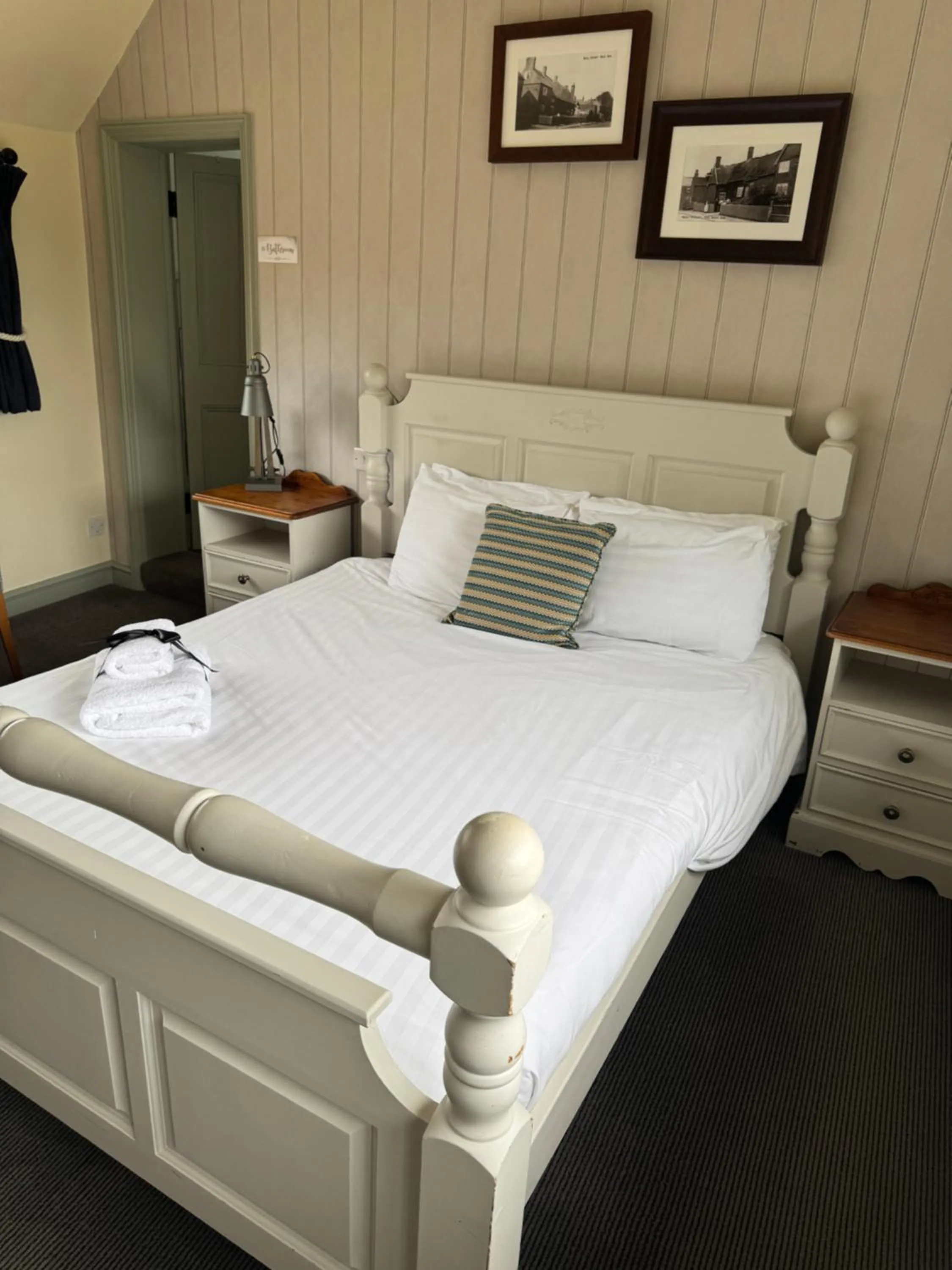 Bed in The Falcon Inn